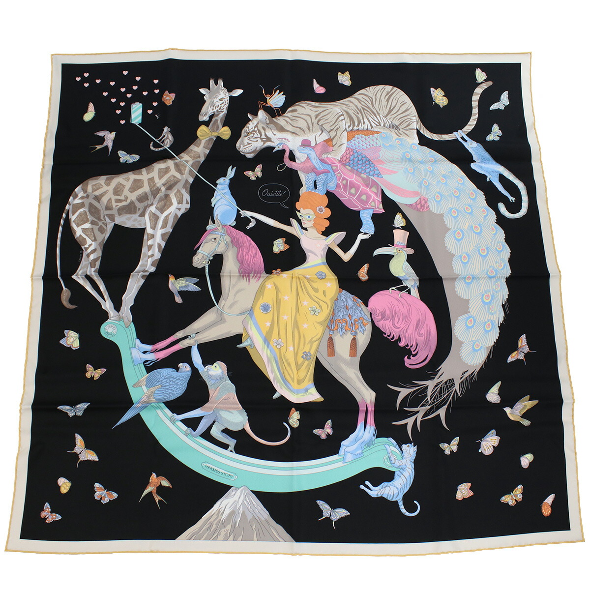 楽天市場】HERMES エルメス スカーフ CARRE カレH 100×100 104062T