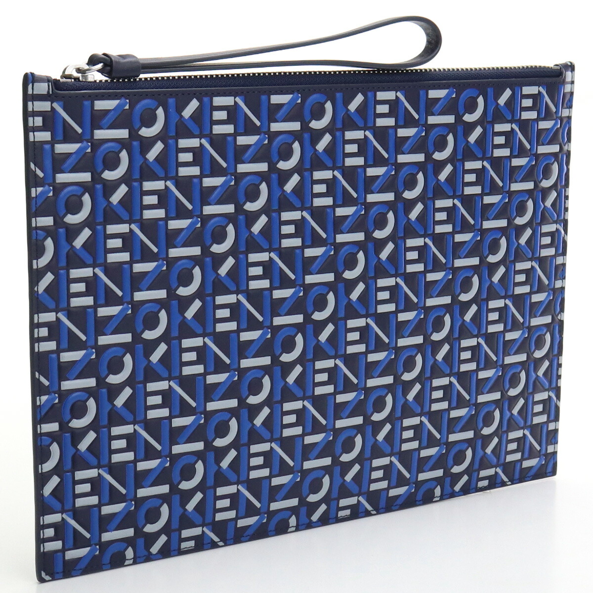 Kenzo クラッチバッグ ケンゾー ブランドバッグ 送料無料 5pm902 L41 77 Kenzo ブルー系 Bos 07 トリコローレ ブランドロゴ ラッピング無料 ケンゾー ブランドロゴ Seco 01 Tricolore