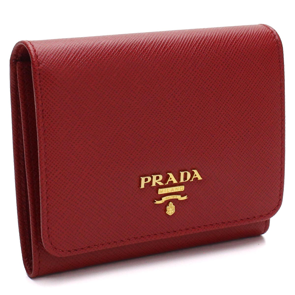 激安単価で プラダ PRADA サフィアーノ メタル 3つ折り財布 小銭入れ