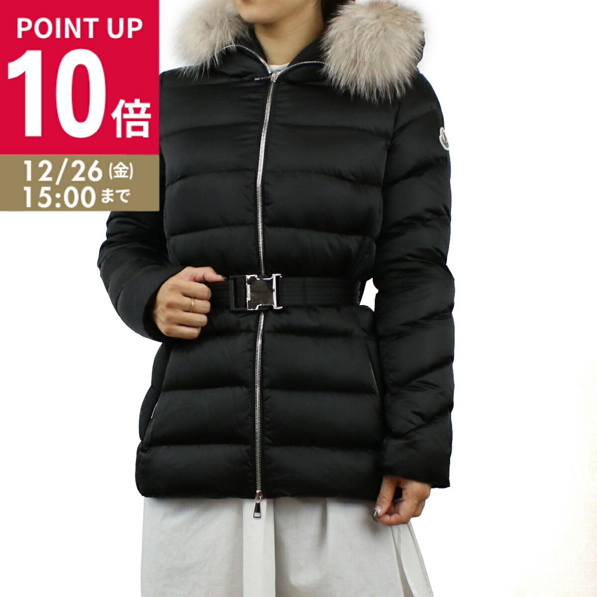 楽天市場】モンクレール MONCLER レディース ダウンコート ブラック