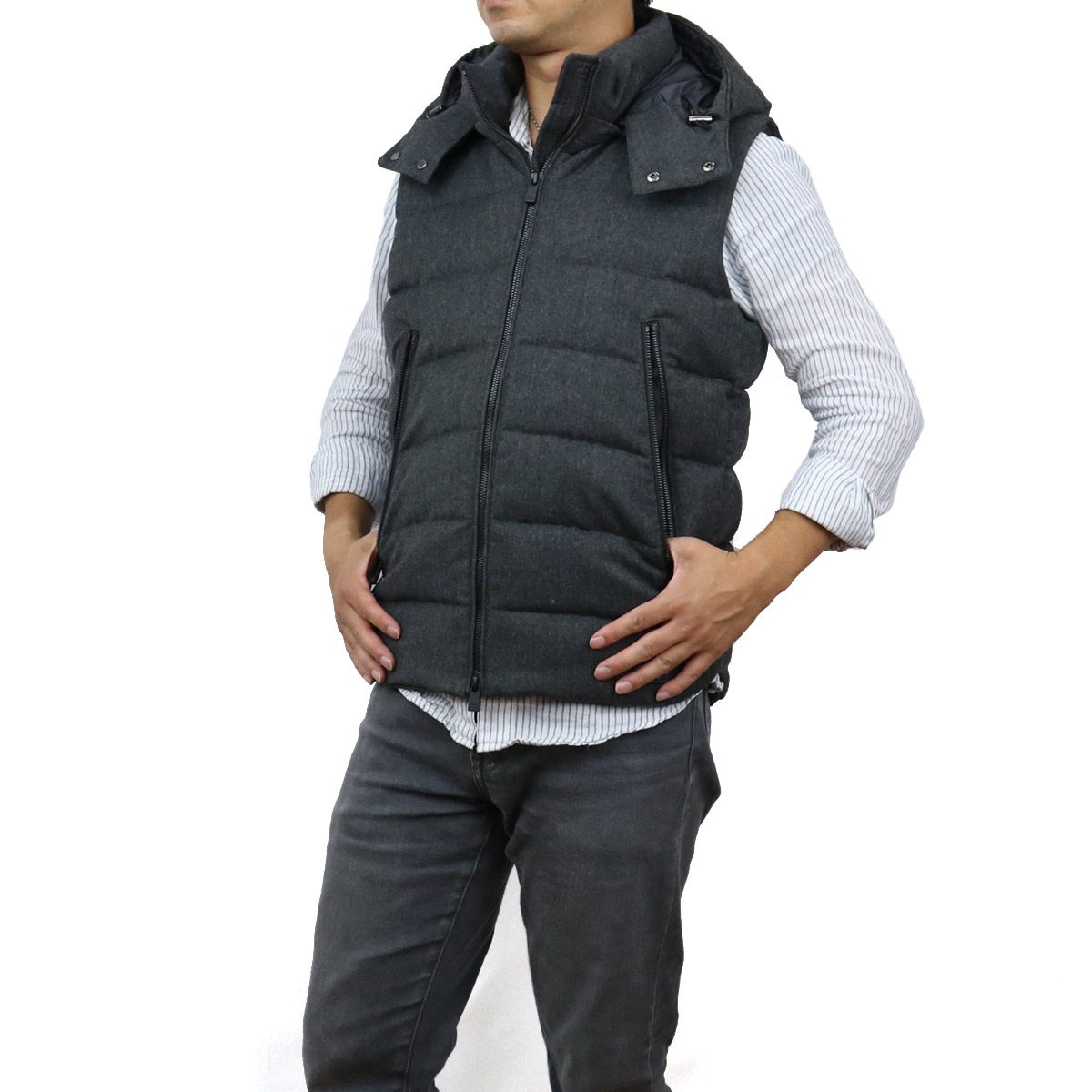 セットアップ タトラス Tatras Sover ソヴェル ダウンベスト フード付き Mtata4373 D C Gray グレー系 メンズ Men S Bos 23 Outer 01 Tatmtata4373c Bhavaspa Com