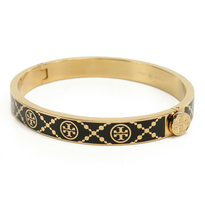 トリーバーチ TORY BURCH MILLER T MONOGRAM ブレスレット　ブランド 150568　720 TORY GOLD-BLACK ゴールド系　ブラック　accessory-01