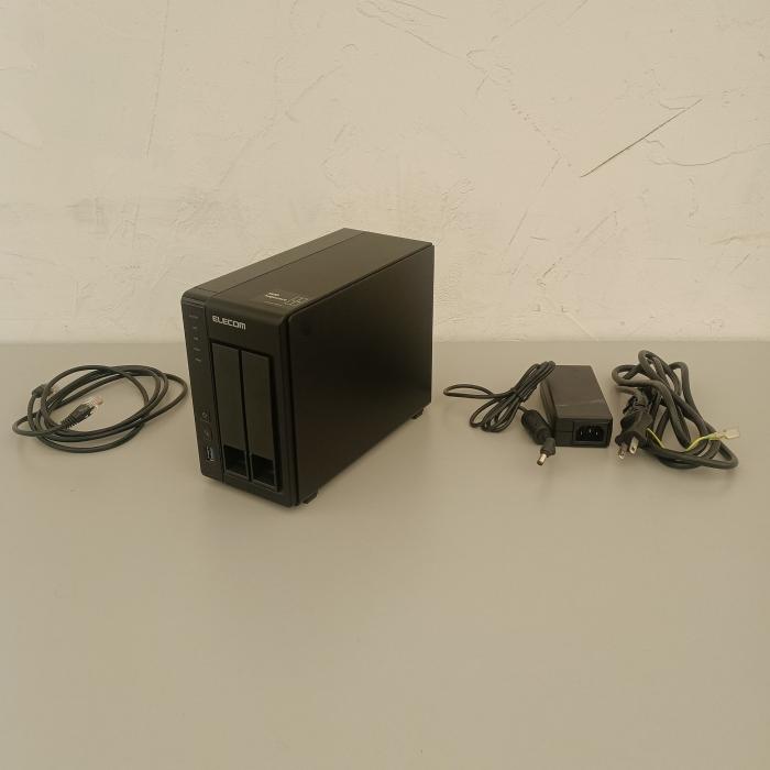 エレコム 余分の物事務室家電 うしろ押しNAS 黒いこと 中古NSB-5A2T2BL-D5F 洗い濯ぎ済み
