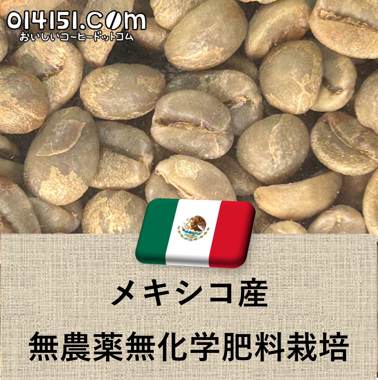 コーヒー豆 メキシコ産 無農薬無化学肥料栽培 SHG チアパス Qグレード 未焙煎 生豆 100g 907g 4536g 10kg 014151.com|トライディア 店