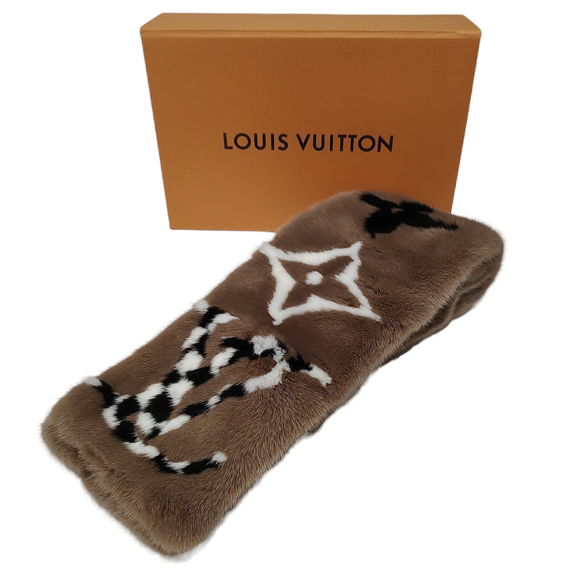 美品✨LOUIS VUITTON ルイヴィトンカップ　カシミヤ混マフラー ヴィトン ポケット付 マフラー アクセサリー アウター バッグと