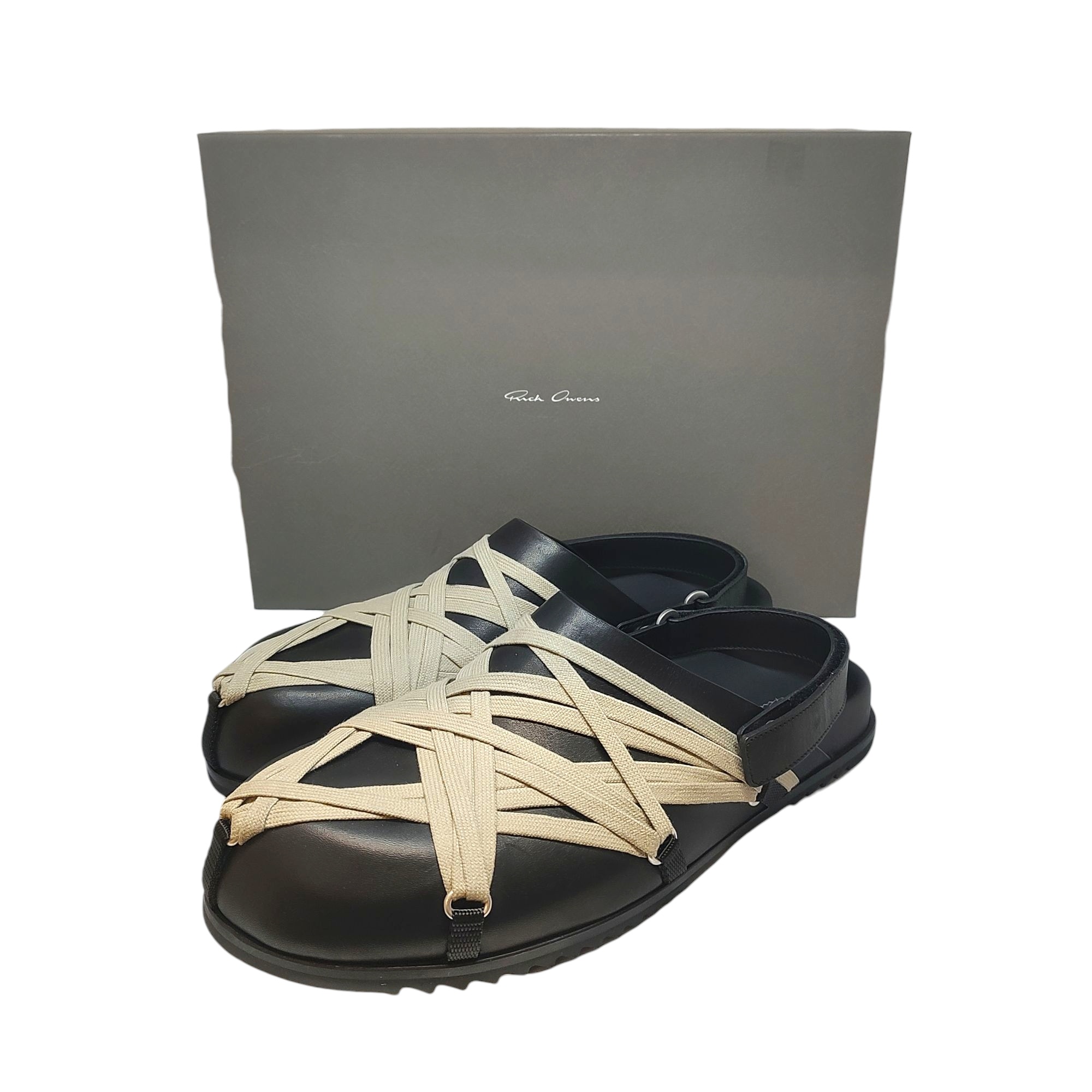Rick Owens ロースプリントレザーサンダル ブラック 楽天市場】リックオウエンス サンダル レディース レザー