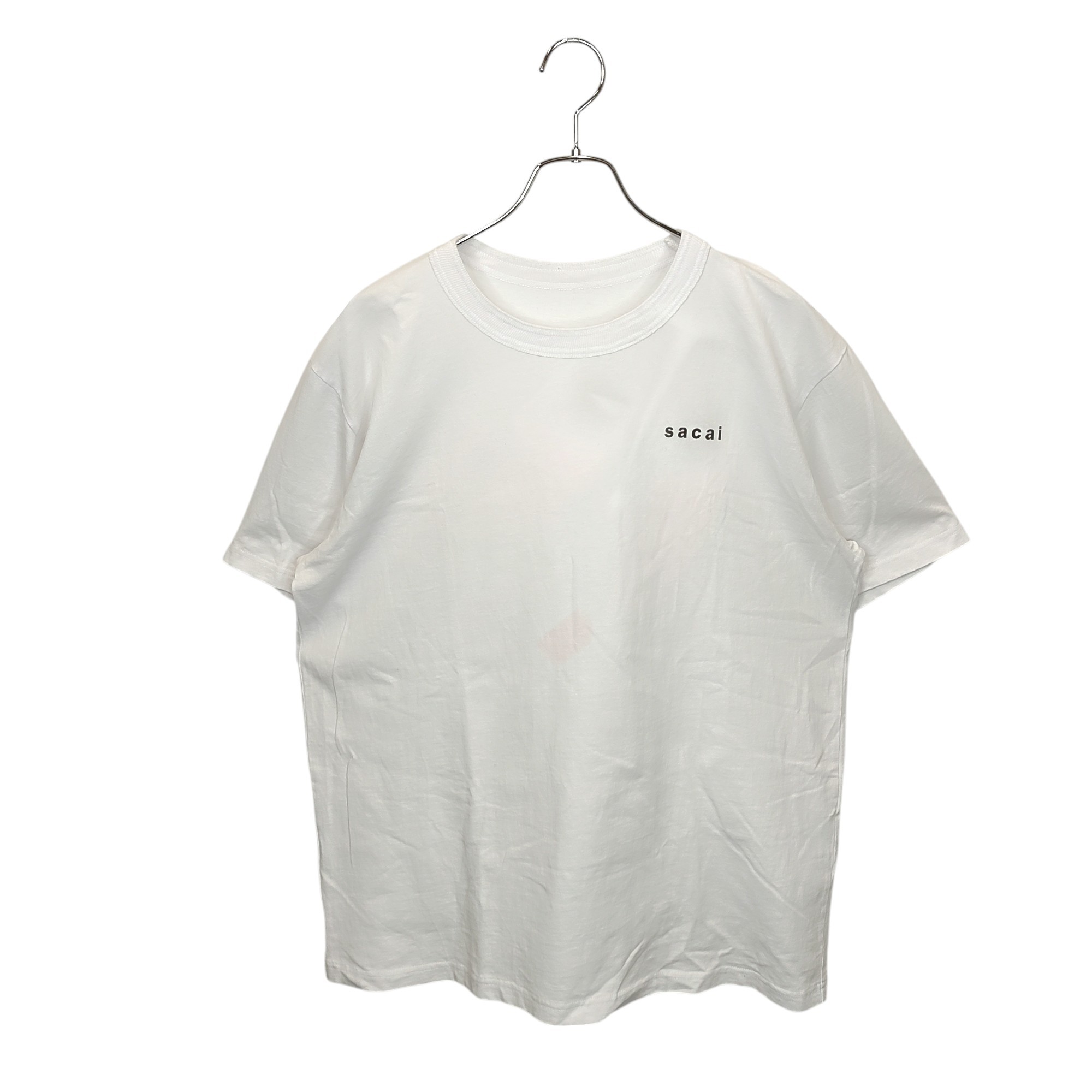sacai サカイ 22-0446S  AGAIN＆AGAIN＆AGAIN 半袖Tシャツ  ホワイト系 1 レディース sacai サカイ 22-0446S AGAIN＆AGAIN＆AGAIN 半袖Tシャツ