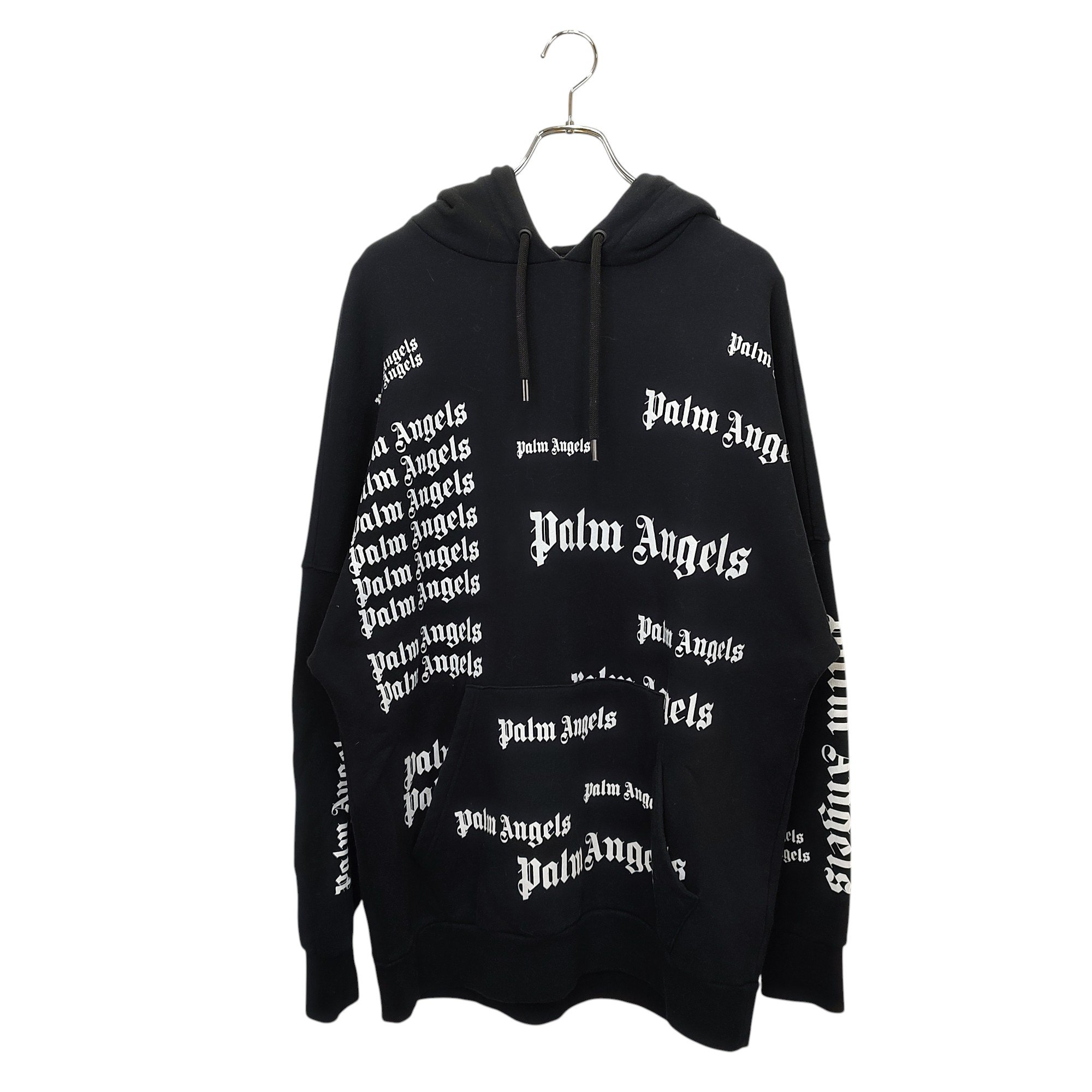 パームエンジェルス フレイムプルオーバーフーディ ブラック Palm Angels(パームエンジェルス) プルオーバーパーカー