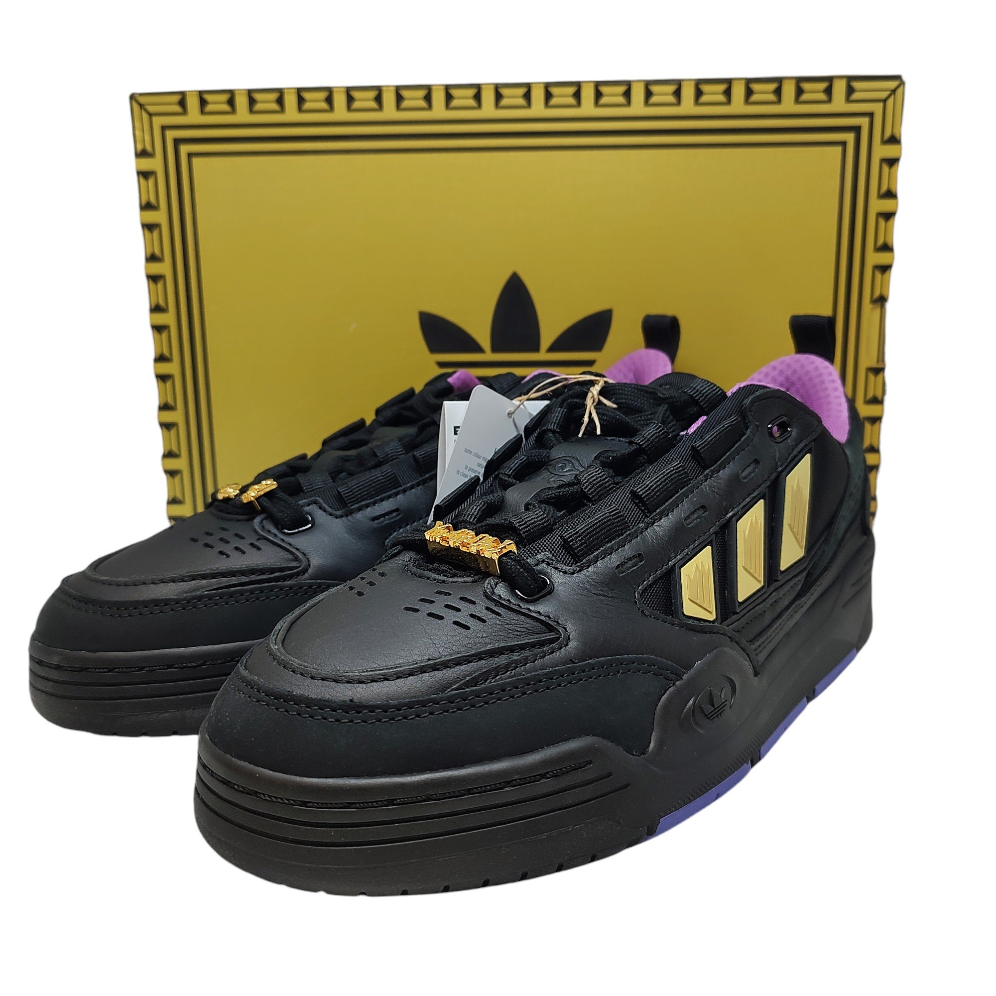 【中古】ADIDAS アディダス ×遊☆戯☆王 ADI2000 YUGI’S WORLD (with Card Set) スニーカー H06442 27 ブラック画像
