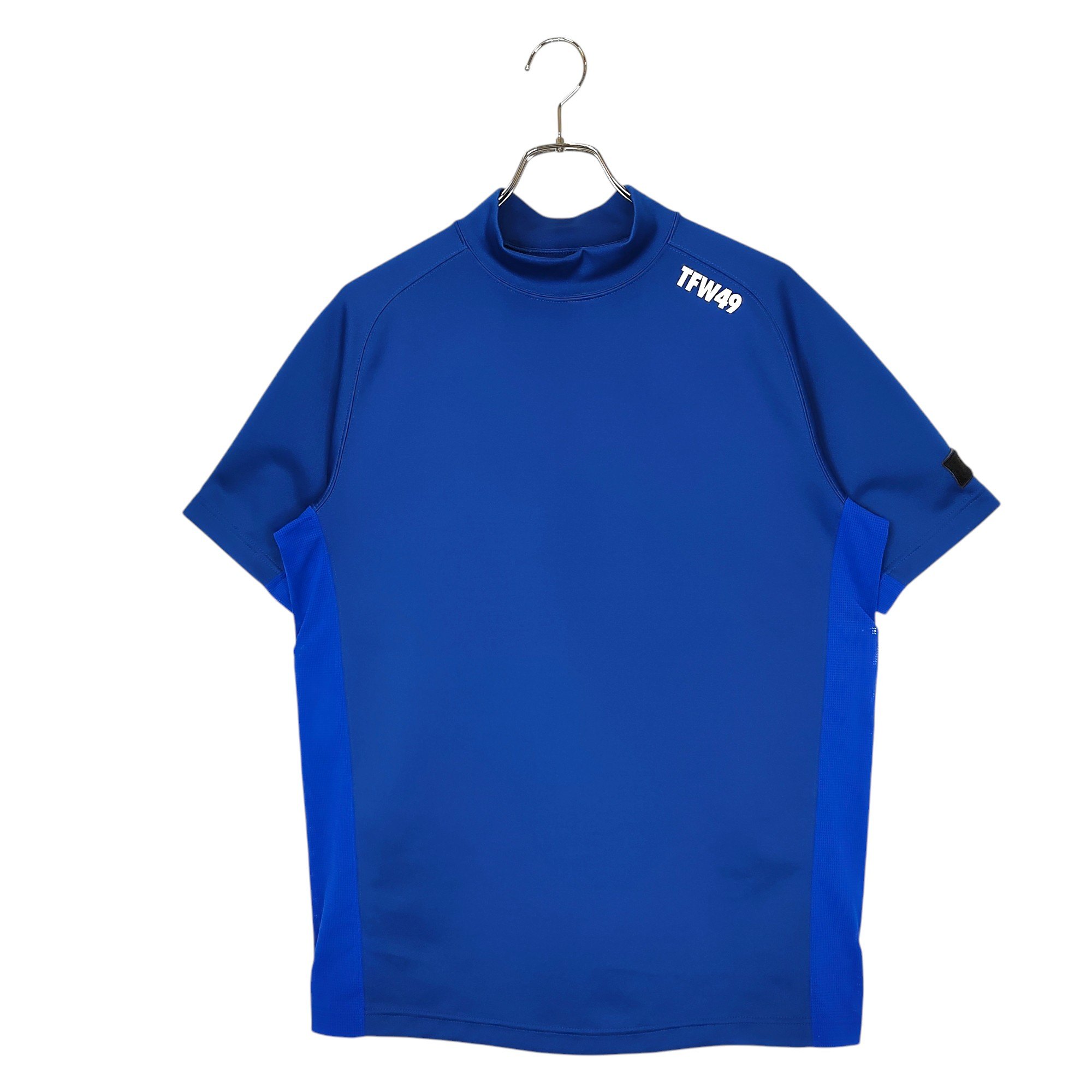 【新品】TFW49 ゴルフ メンズ モックネック 半袖Tシャツ М TFW49 - HALF MOCKNECK TEE | モックネックシャツ | S.ブルー
