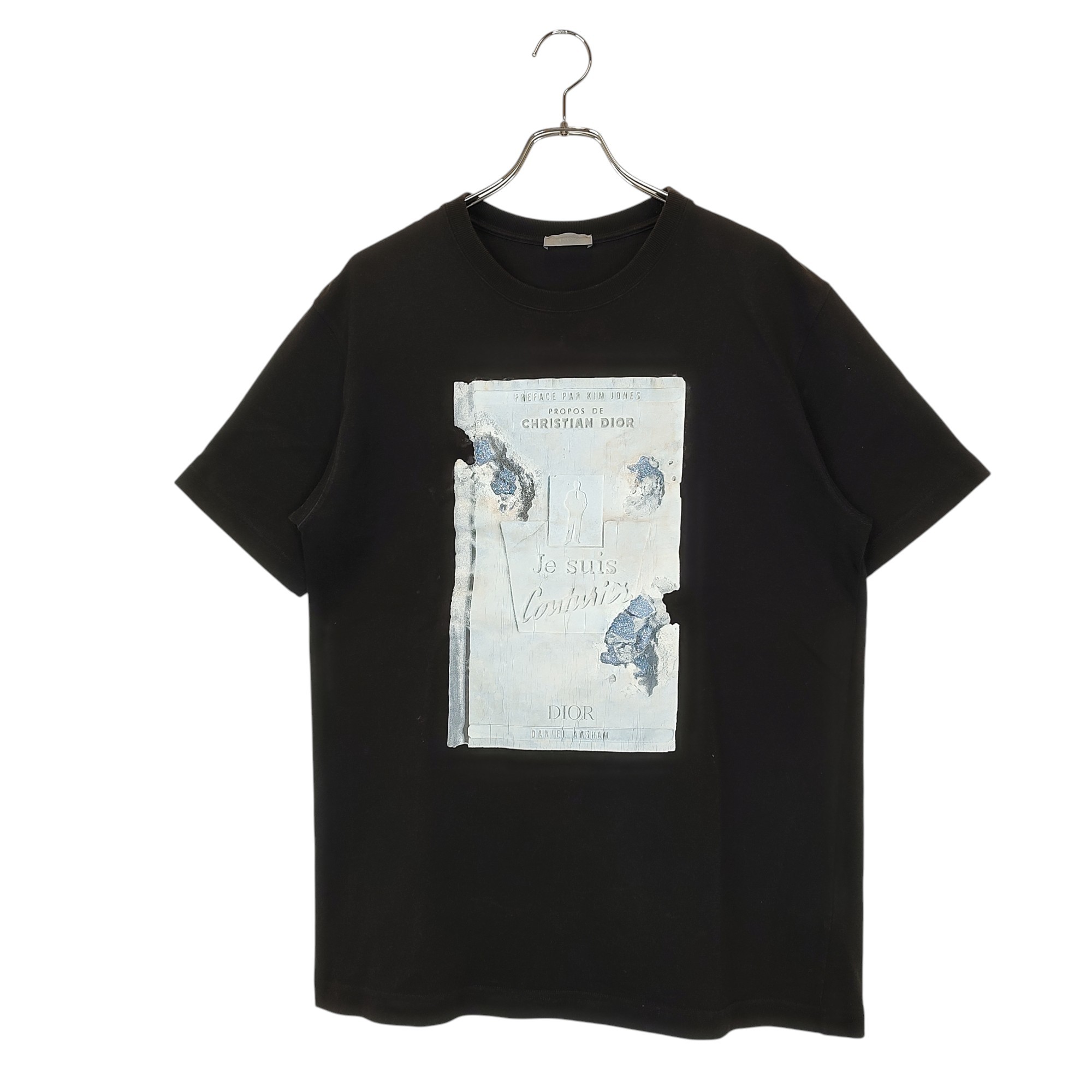 【美品】Dior ネイビー 半袖Tシャツ　刺繍ロゴ　L size DIOR(ディオール) 刺繍ロゴTシャツ313J696A0554 313J696A0554