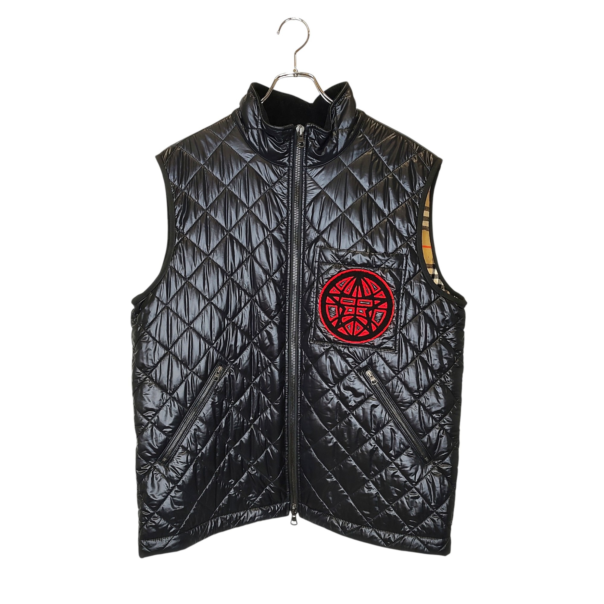 楽天市場】【中古】 バーバリーブラックレーベル ニットベスト