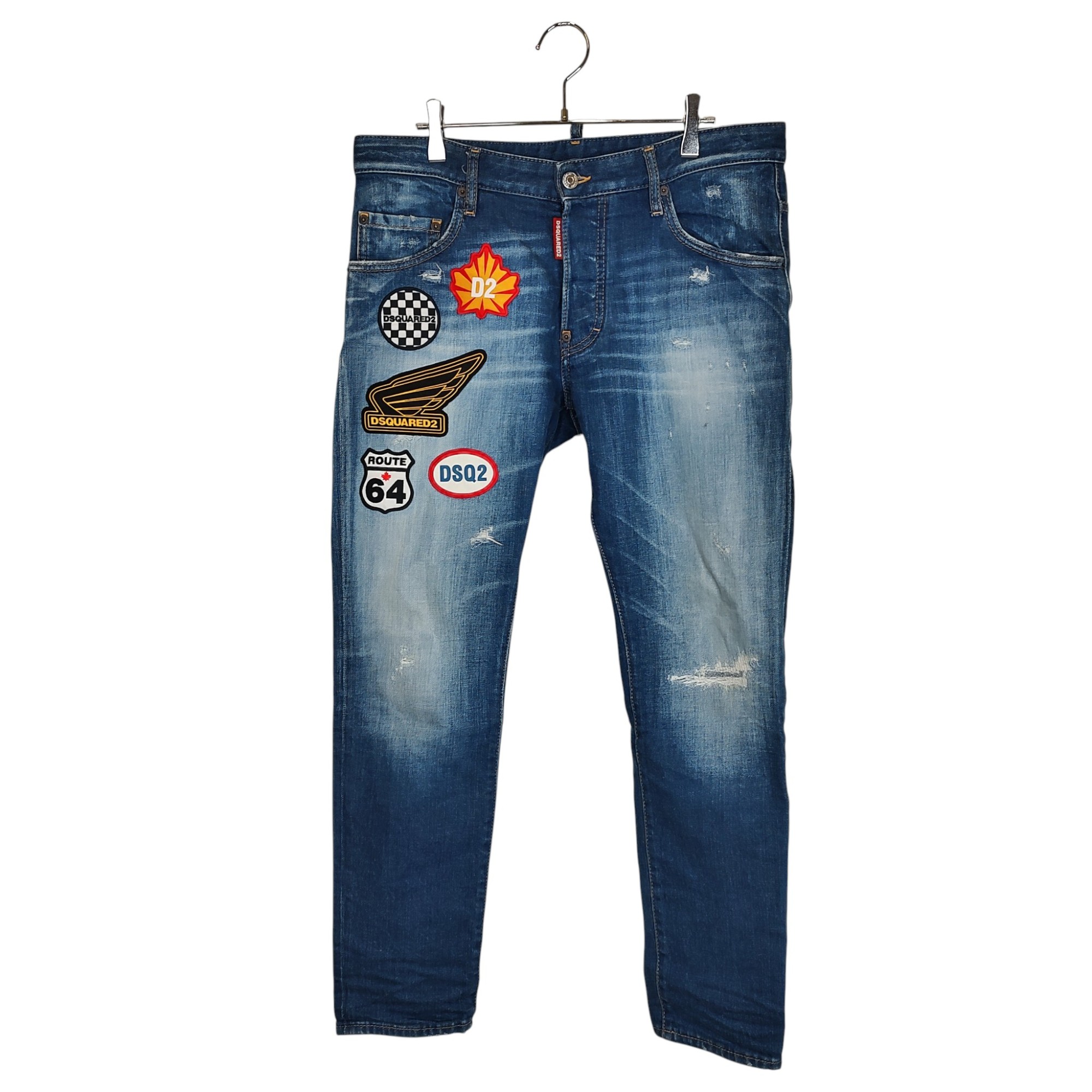 楽天市場】【中古】 DSQUARED2 (ディースクエアード) SKATER JEANS
