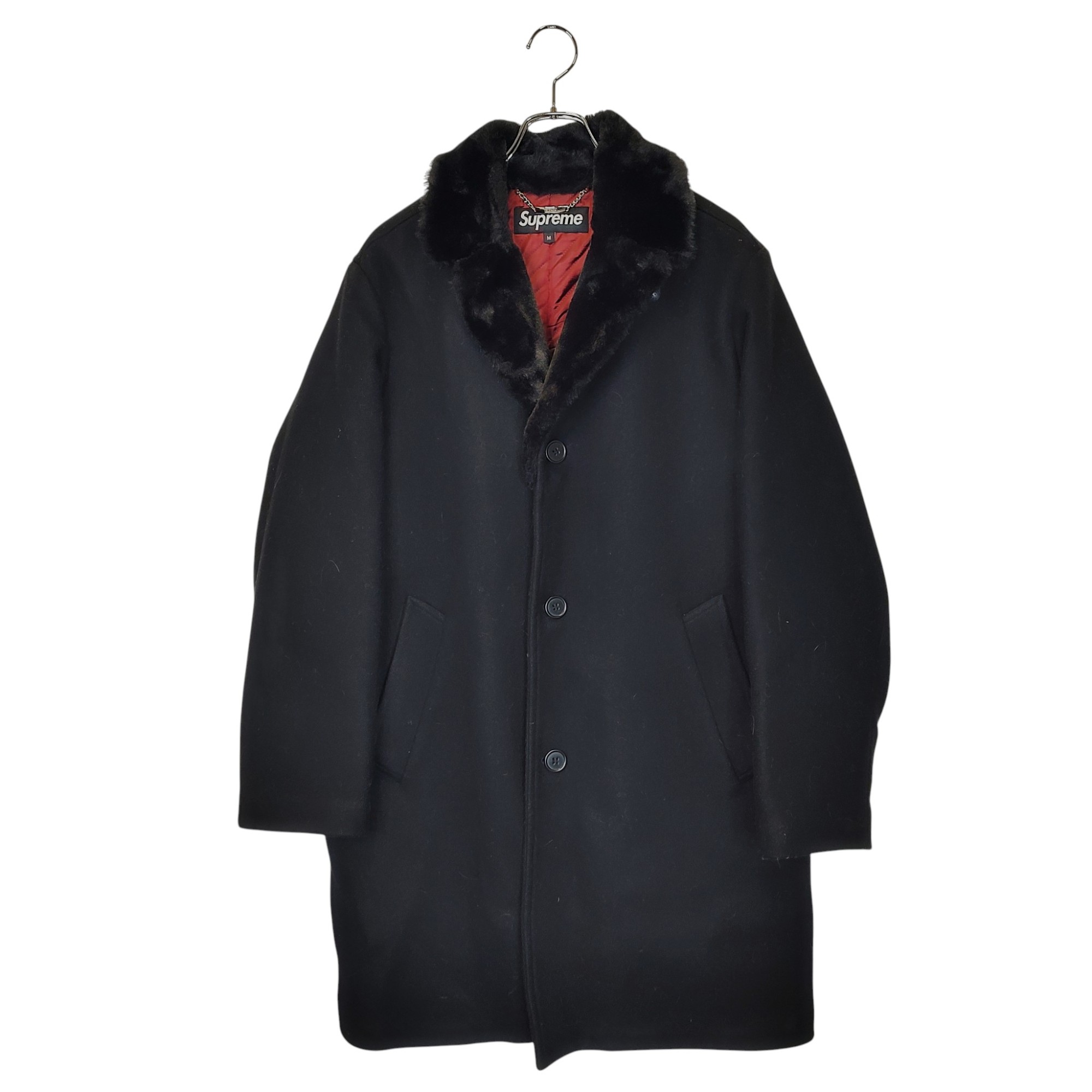 シュプリーム 16SS Car Coat パイソン柄 型押し ベージュ系 羊革 サイズ M メンズ【003】 Supreme Car Coat (SS16)