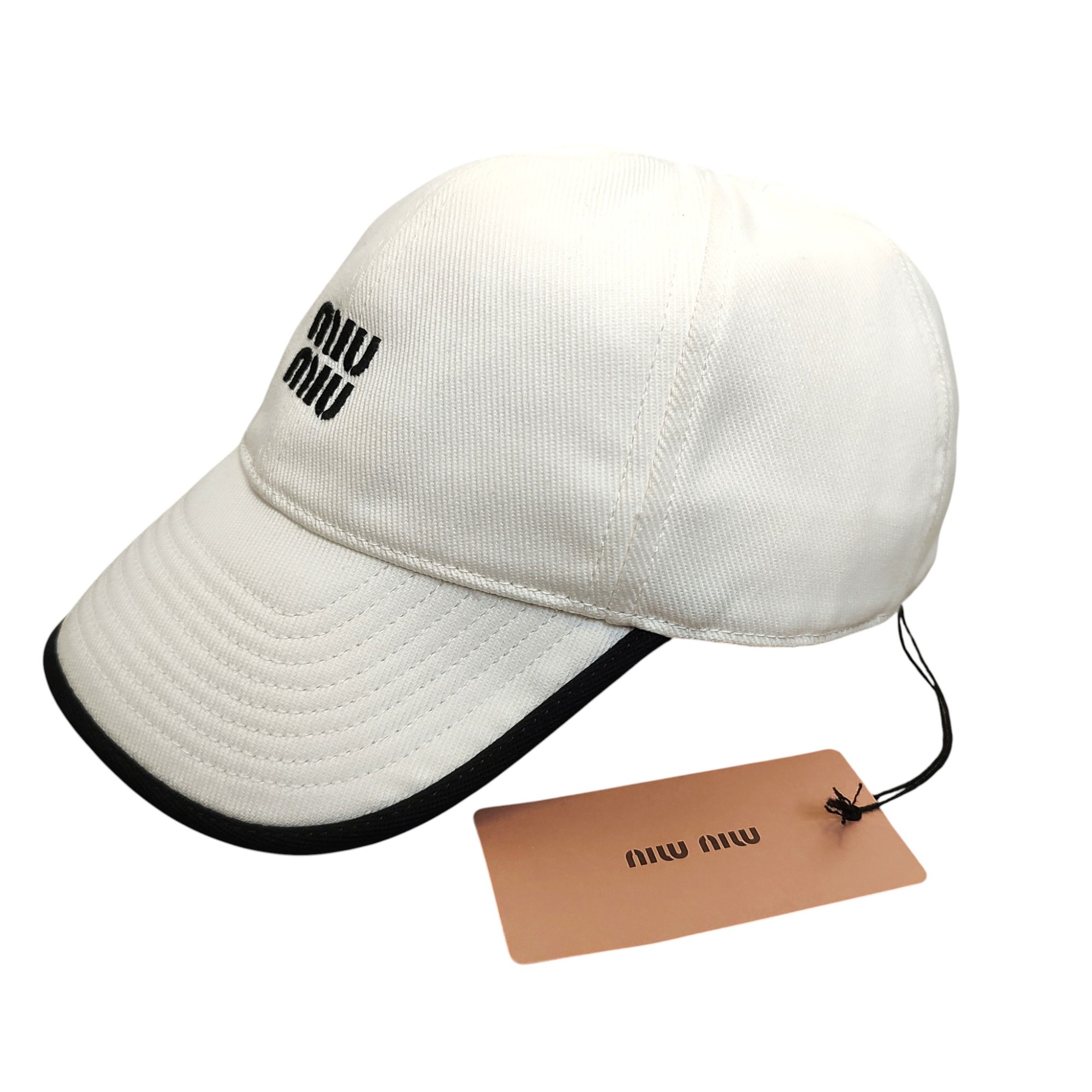 楽天市場】【中古】miumiu(ミュウミュウ) ドリル ベースボールキャップ