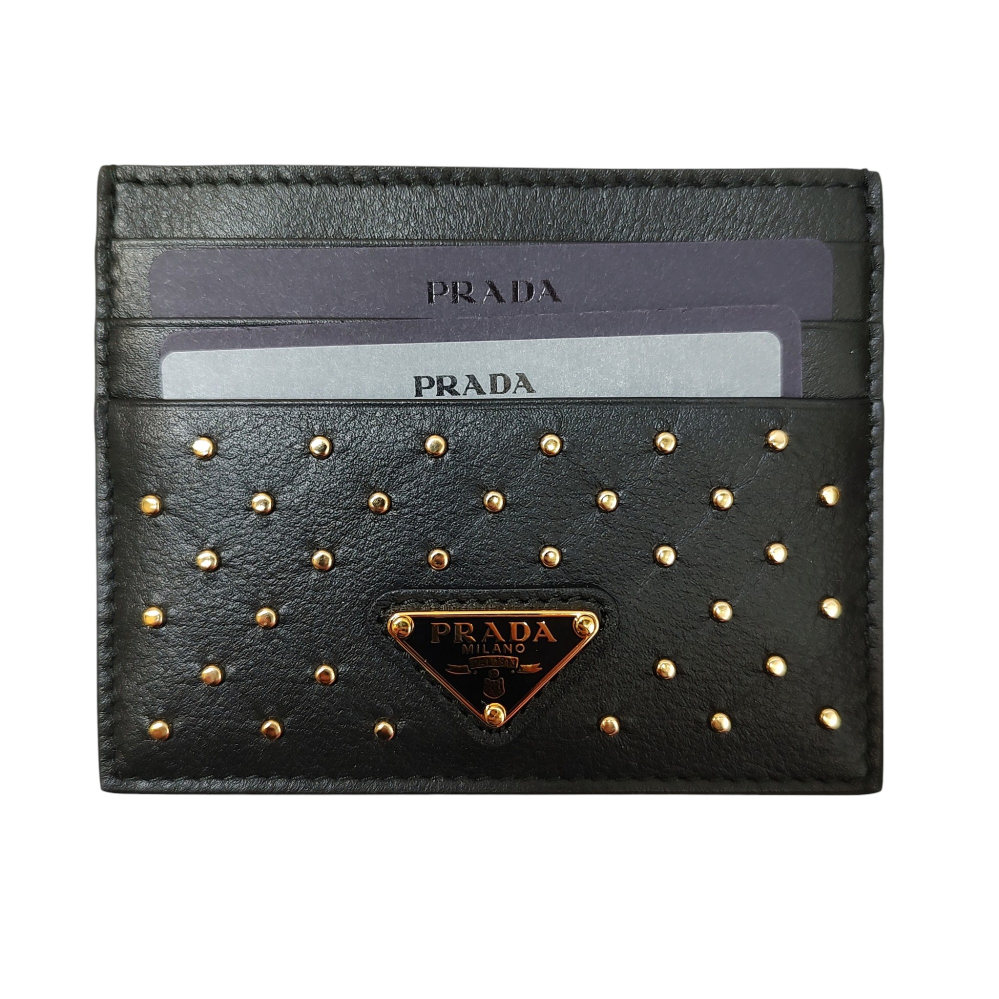 楽天市場】【中古】PRADA カードケース ロゴプレート サフィアーノ