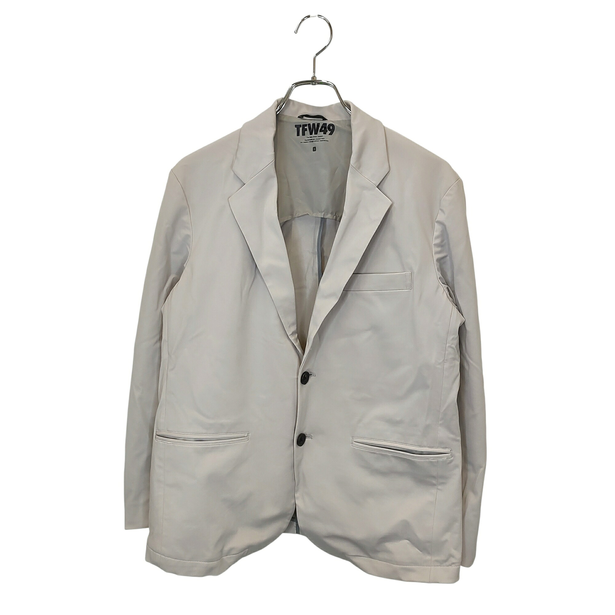 【中古】TFW49 ティーエフダブリュー ゴルフ HIGH STRETCH 2B JACKET ハイストレッチ 2B ジャケット T032410001 S グレー メンズ|TRIGGER 店
