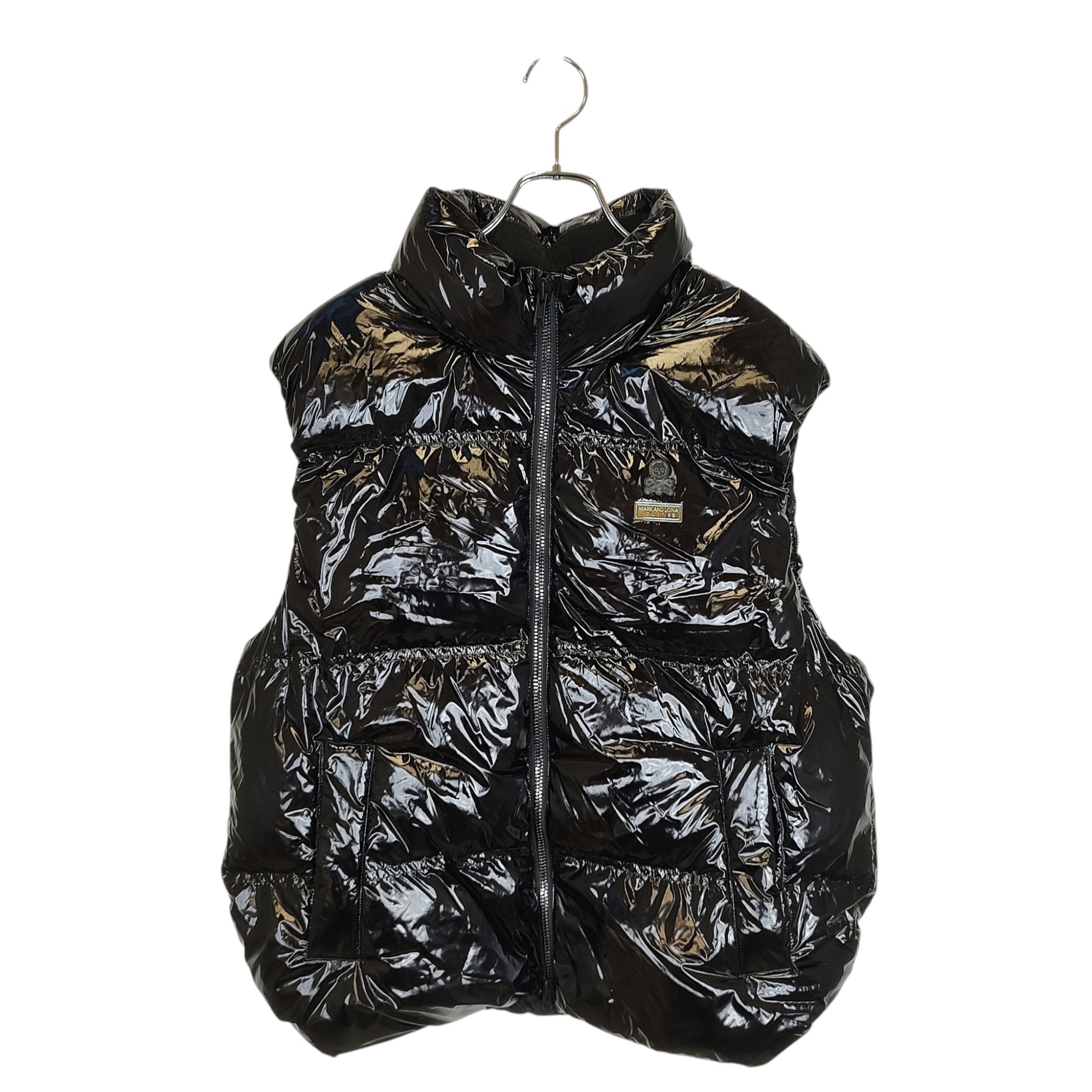 【中古】MARK&LONA マークアンドロナ ゴルフ 25AW Nylon Down Jacket ナイロン ダウンジャケット MXM-5D-AD79 48 ブラック メンズ|TRIGGER 店
