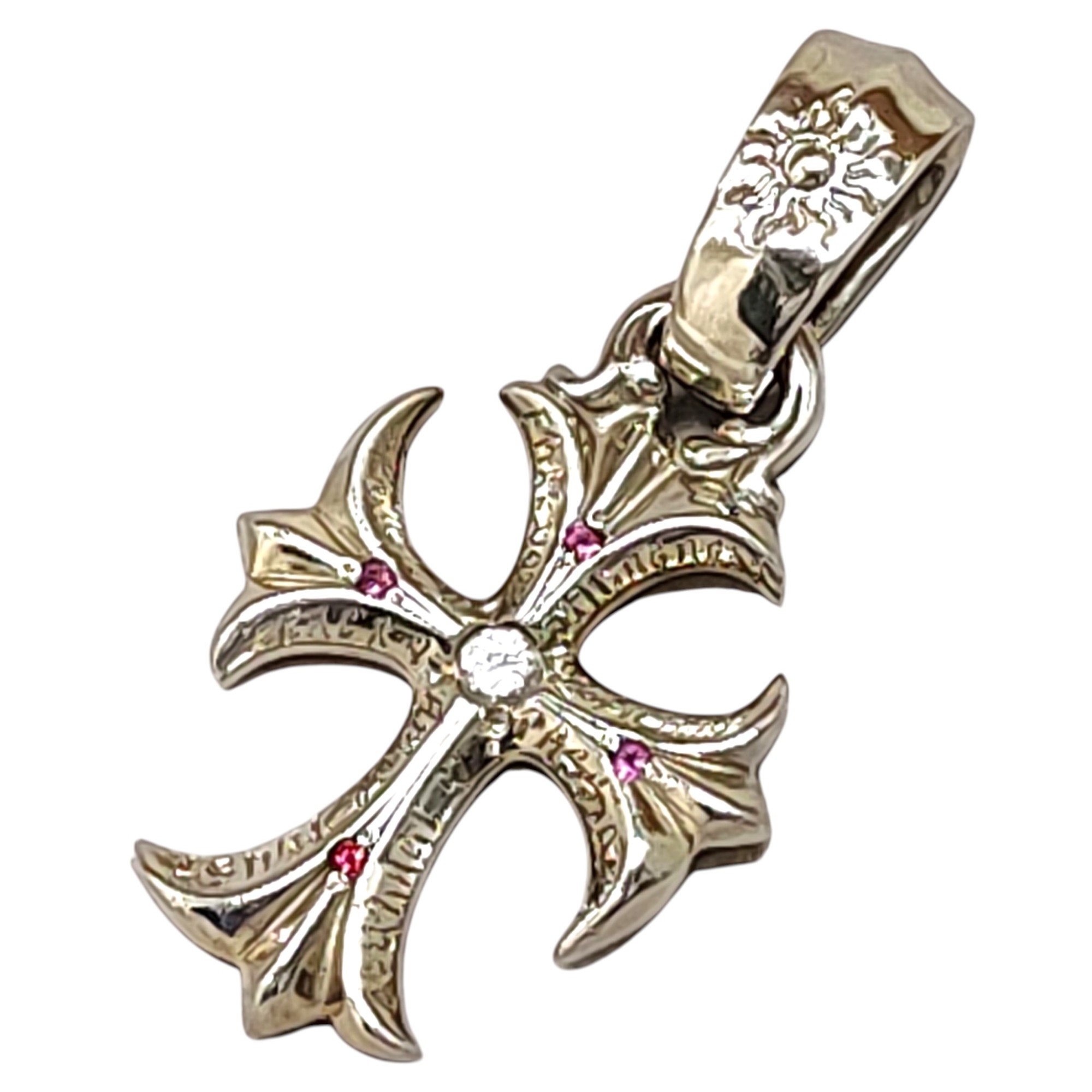 【中古】Bill Wall Leather ビルウォールレザー 18K White Gold  Cross Custom Crucifix 白いことゴールド はりつけ台  カスタム クルシフィックス シャンデリヤとっ始め PN875G F 白いことゴールド メンズ