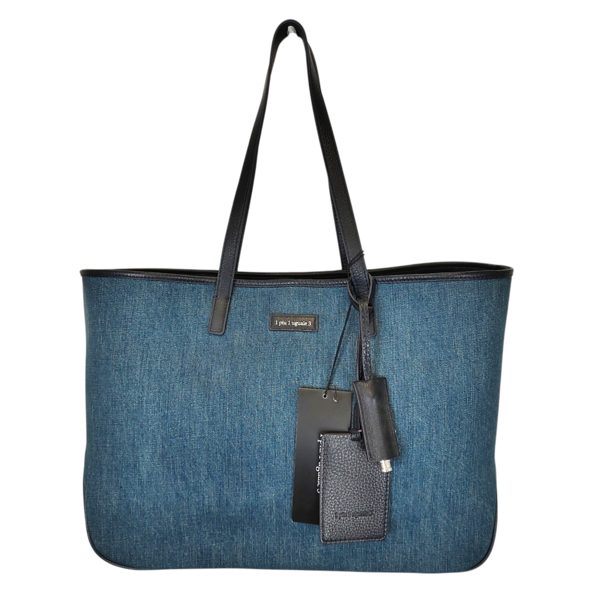 【中古】1PIU1UGUALE3 ウノピゥウノウグァーレトレ × PELLE MORBIDA SIMPLE TOTE ジーンズ トート 御徒面子 MRG201 F インディゴ