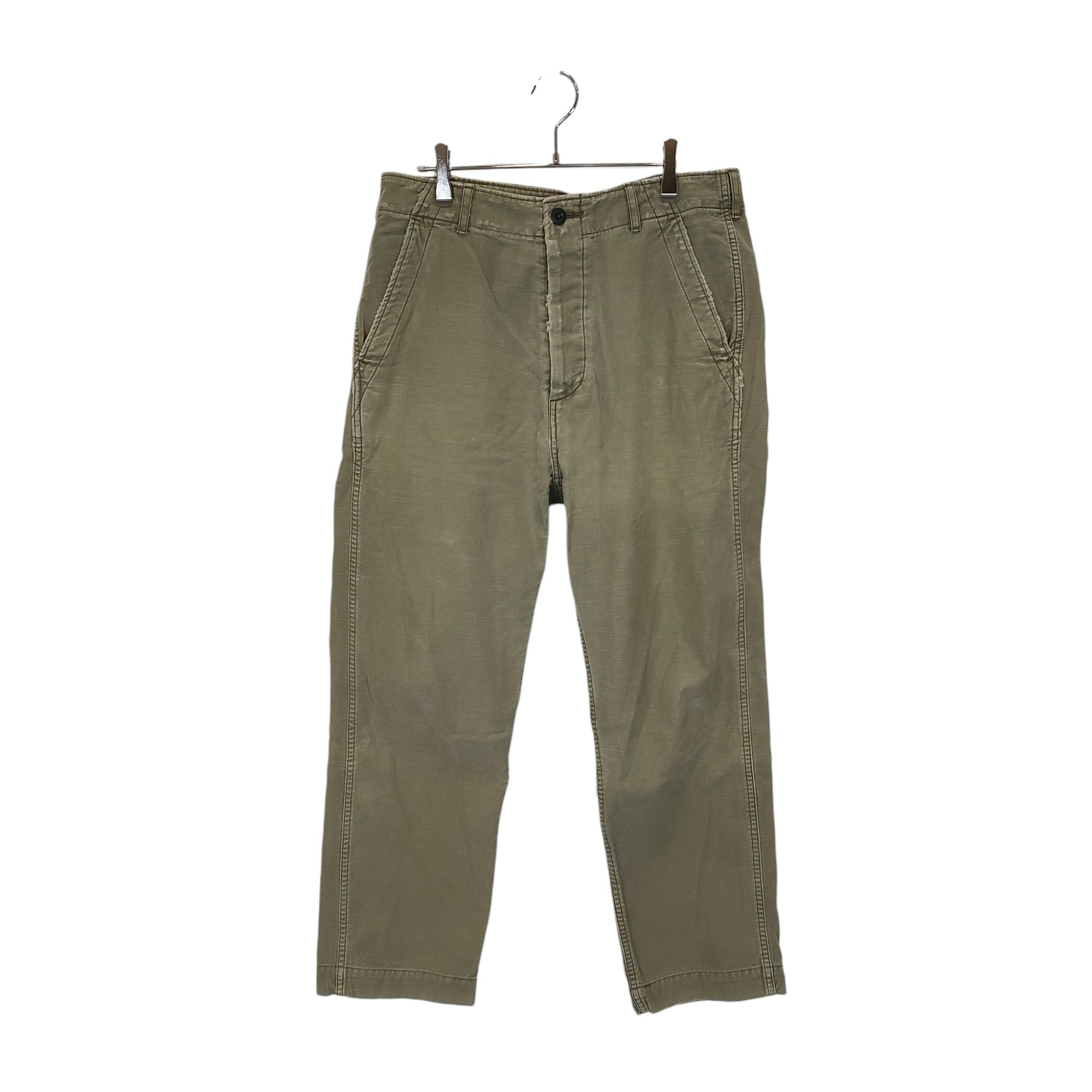 【中古】Ron Herman ロンハーマン Back satin pants ストーンウォッシュ工業 うしろ側繻子 ズボン下 3520600060 M 点火装置カーキ メンズ