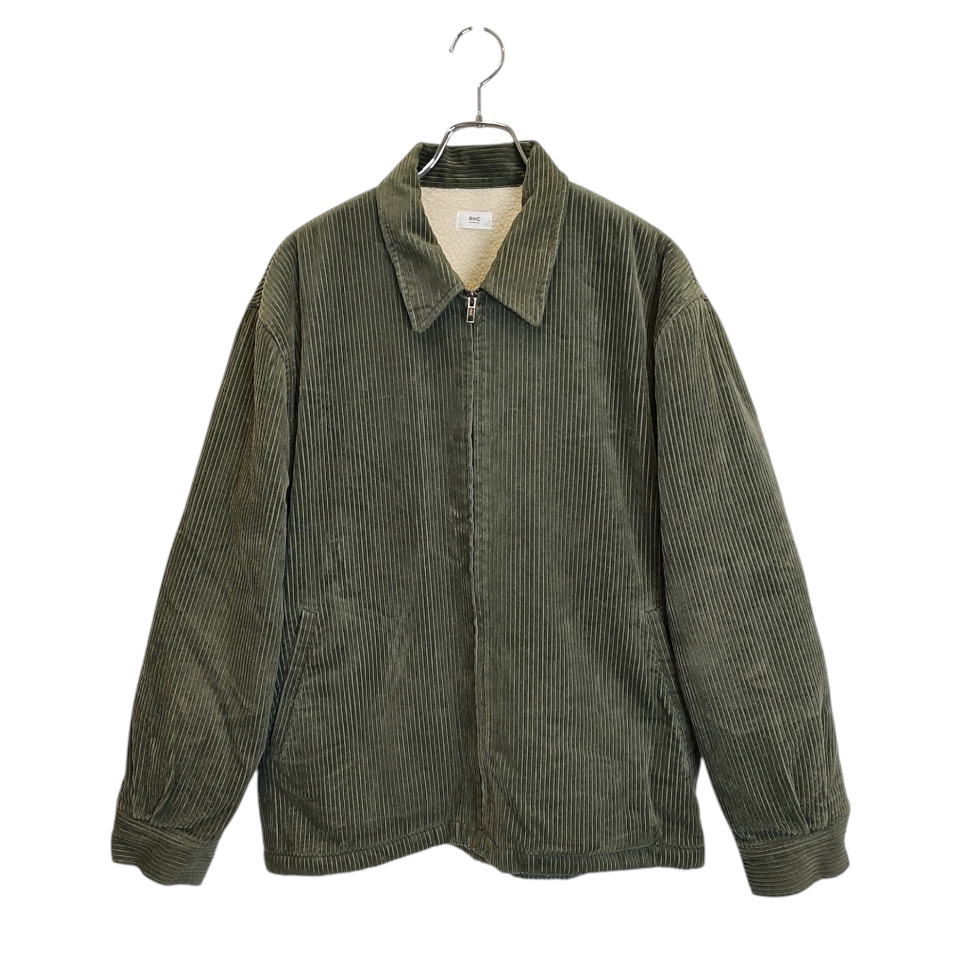 【中古】Ron Herman ロンハーマン 24AW Corduroy Boa Jacket コーデュロイ ボアジャケット 4020400030 M オリーブ メンズ|TRIGGER 店