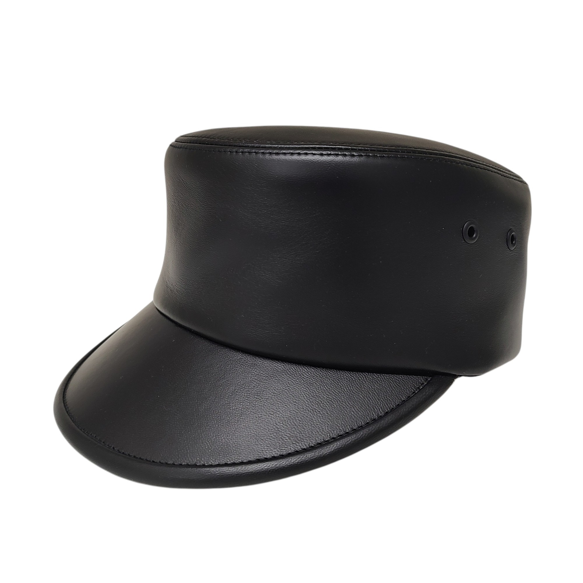 【中古】BURBERRY バーバリー leather hat なめし革 かぶり笠 BURW01W- L 黒いこと レディース
