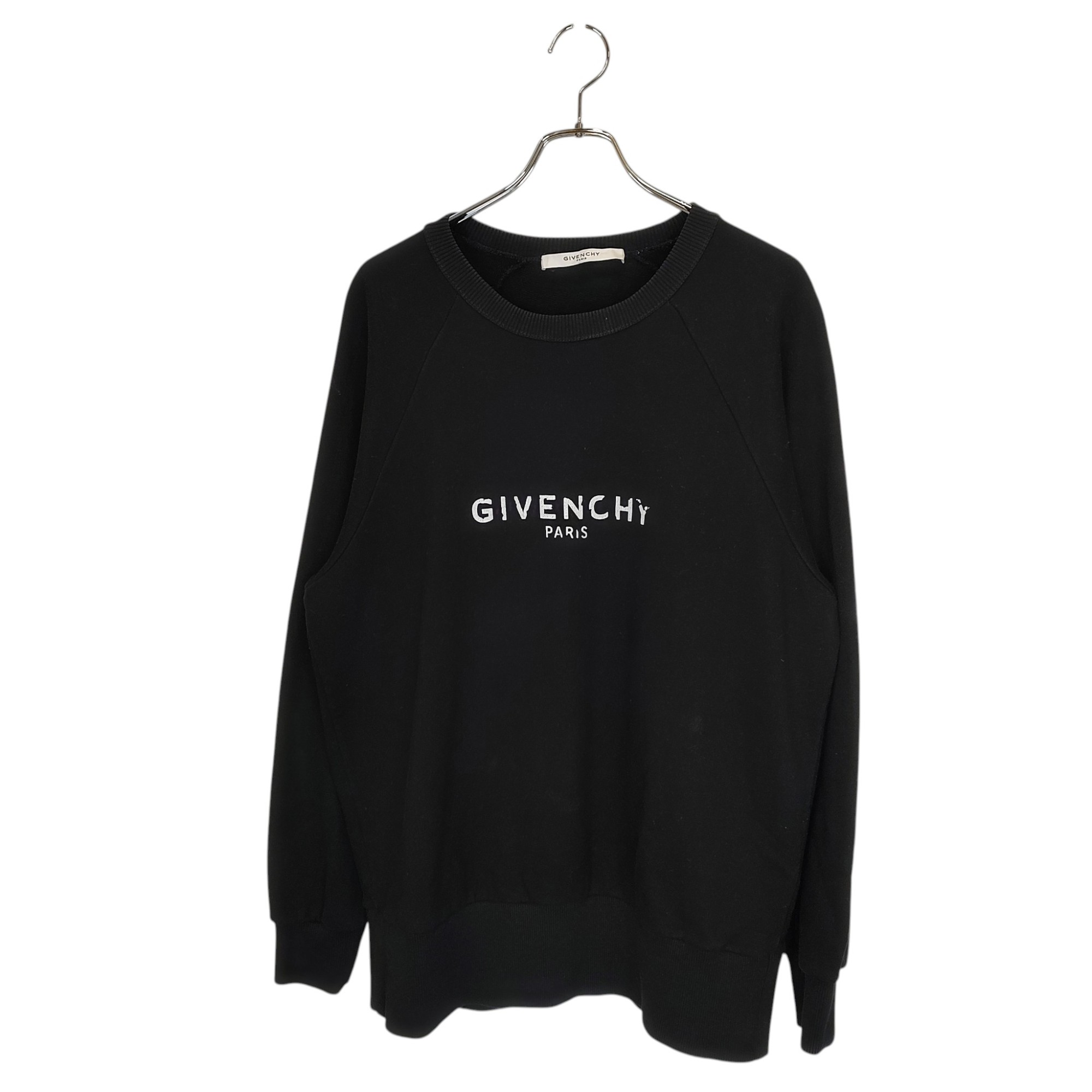 【中古】GIVENCHY ジバンシィ 向こう正面ロゴタイプ 労働者の一団のど首 汗水 BM70BV306C M 黒いこと メンズ