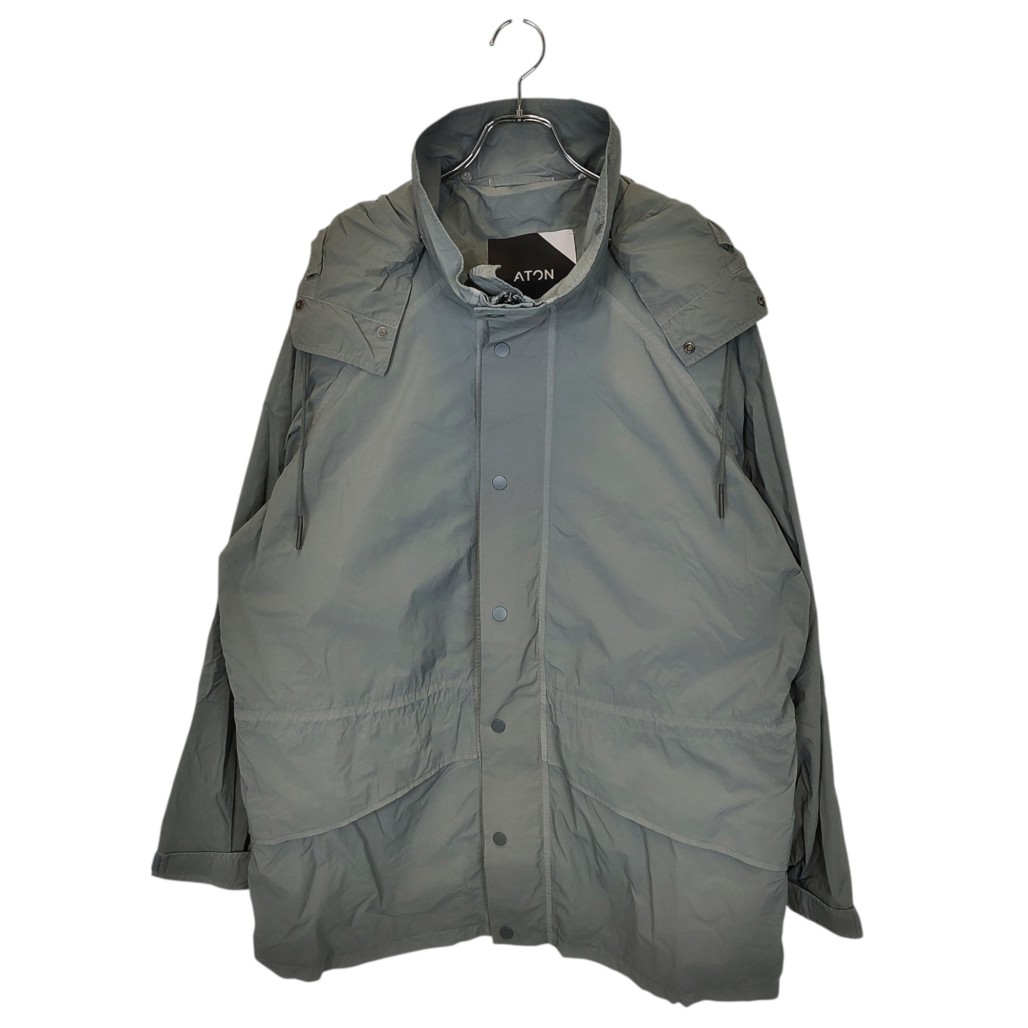 【中古】ATON エイ英トン 21SS VENTILE NYLON MOUNTAIN PARKA ベン瓦 ナイロン 牟礼パーカー 6951614 04 点火装置薄墨色 メンズ