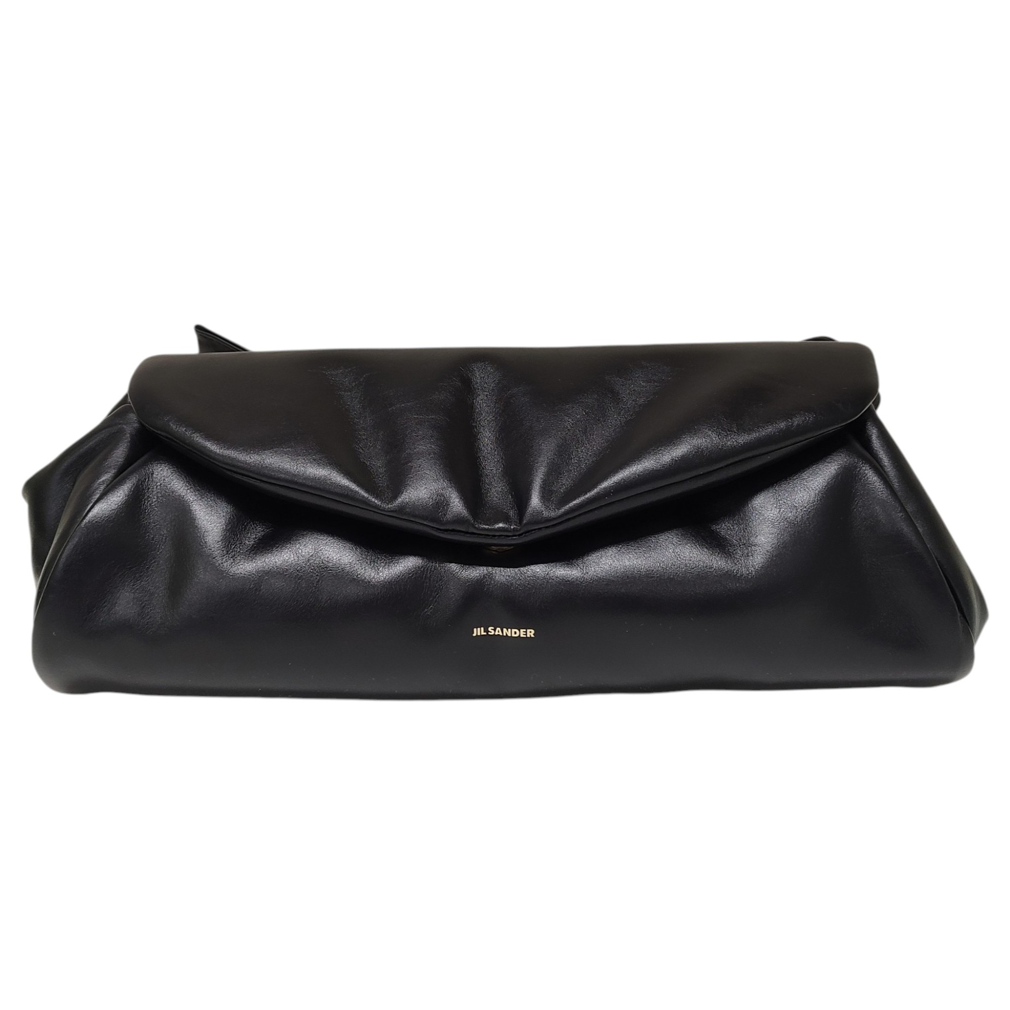 【中古】JIL SANDER ジルサンダー 24AW Cannolo Padded SMALL カンノーロ パデッド スモール ショルダーバッグ 金具ゴールド J07WD0076 P6569 001 F 黒いこと メンズ