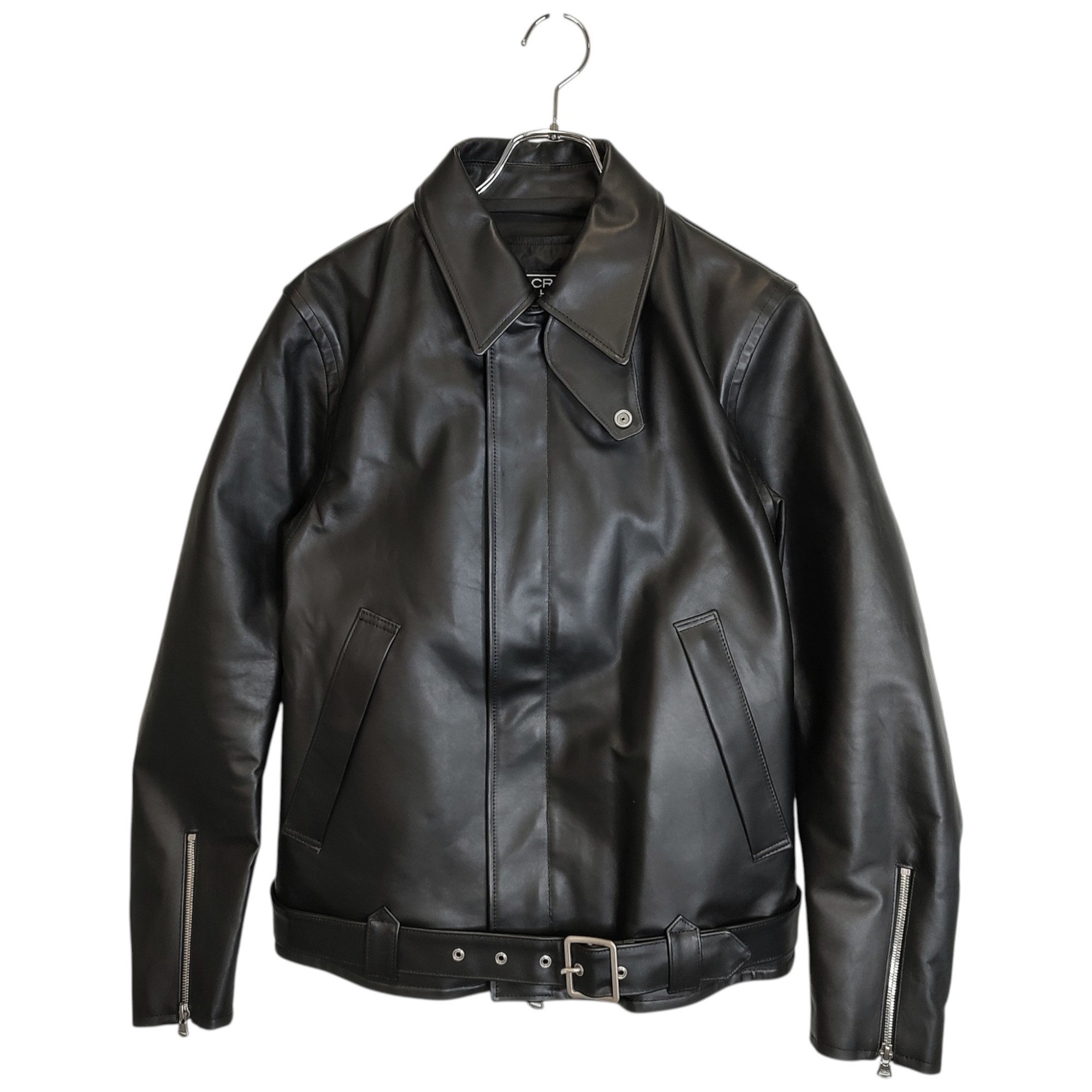 【中古】ISAMU KATAYAMA BACKLASH イサムカタヤマバックラッシュ DROID G5 SINGLE RIDERS カウレザー シングルライダース レザージャケット 電熱ライナー付き 2008-01 M ブラック メンズ｜TRIGGER 店