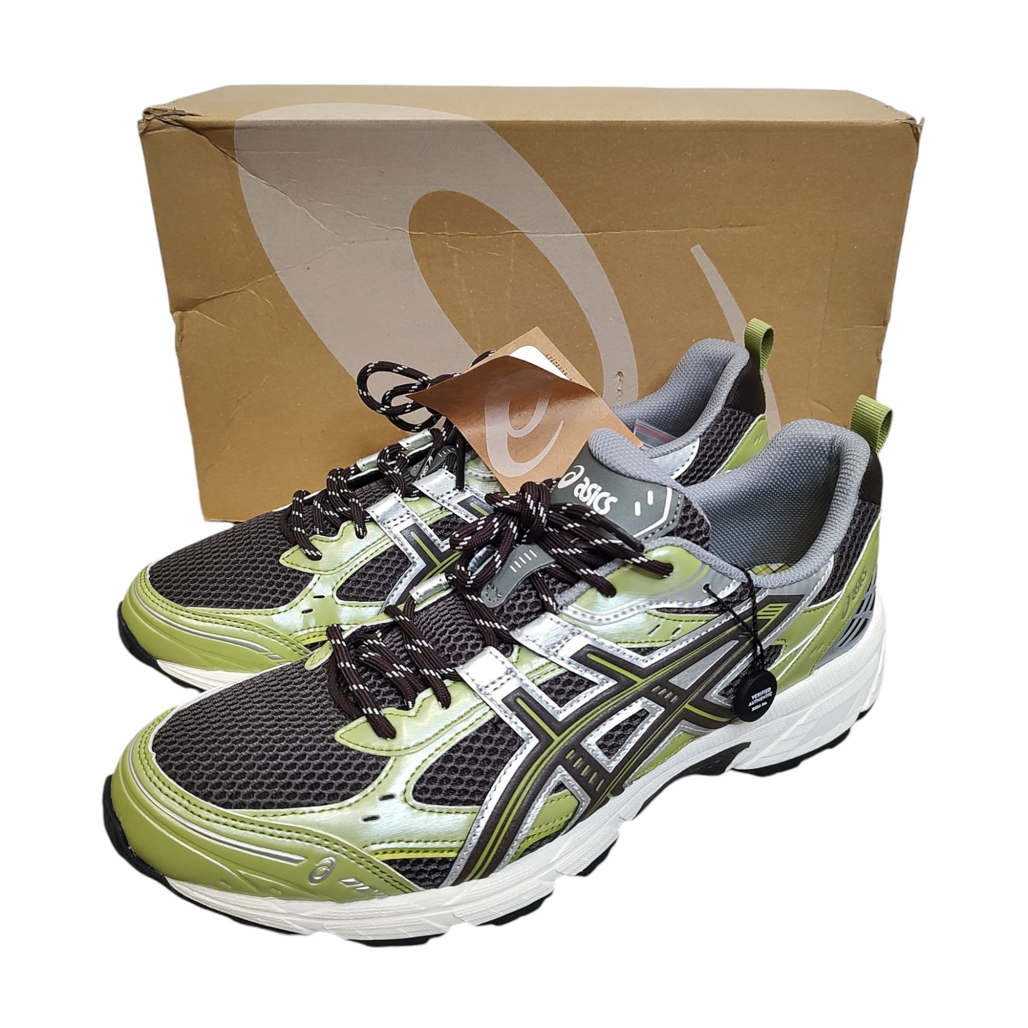 【中古】ASICS アシックス × KITH Ronnie Fieg GEL-NUNOBIKI ローカット スニーカー 1203A845 US11 28.5cm グリーン系 メンズ|TRIGGER 店
