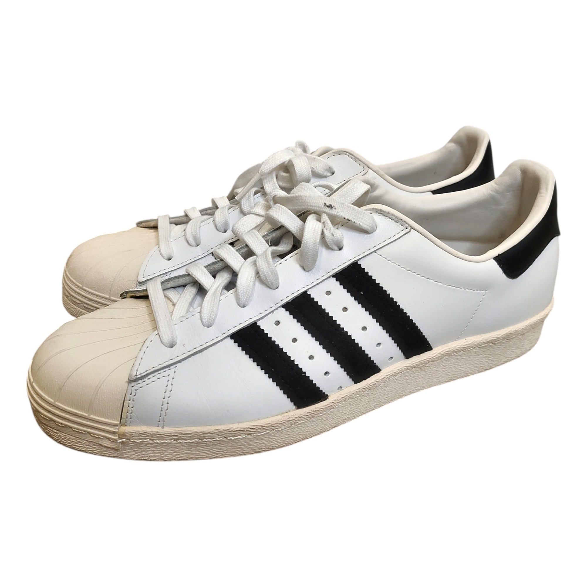 【中古】ADIDAS アディダス SUPER STAR 80s スーパースター ローカット スニーカー G61070 US10 28cm ホワイト メンズ｜TRIGGER 店