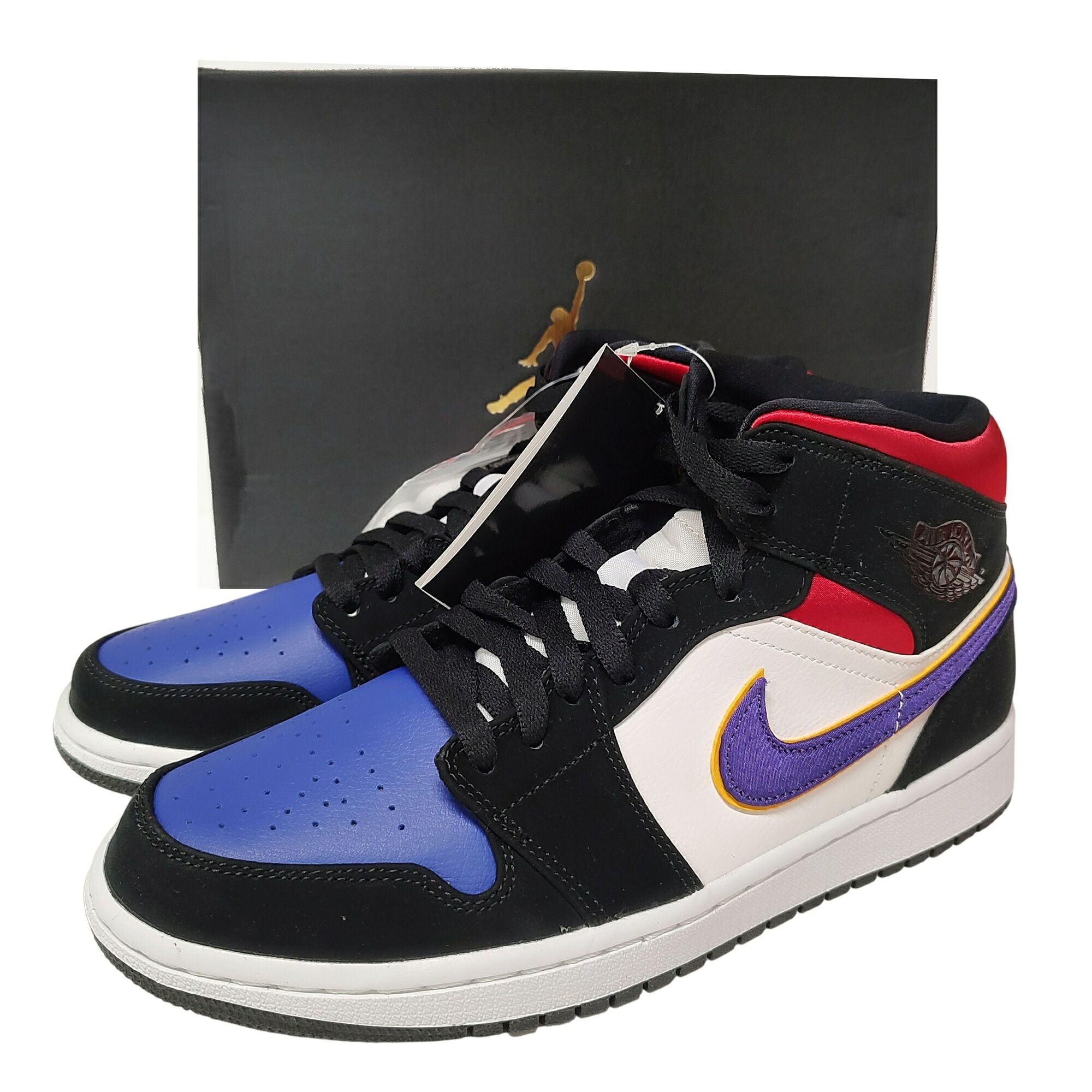 【中古】NIKE ナイキ Air Jordan 1 Mid Lakers Top 3 スニーカー 852542-005 27 レイカーズ トップ 3 メンズ｜TRIGGER 店