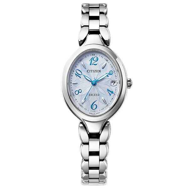 CITIZEN シチズン EXCEED エクシード お花主題 日本製 オーバル入れもの ES9510-57D レディース ウォッチ 国内置き目品 貨物輸送無料