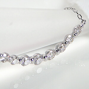 プラチナ ネックレス ラインダイヤモンド 0.3カラット ネックレス PT900 ラインネックレス レディース 女性 プレゼント｜トリニティートラスト