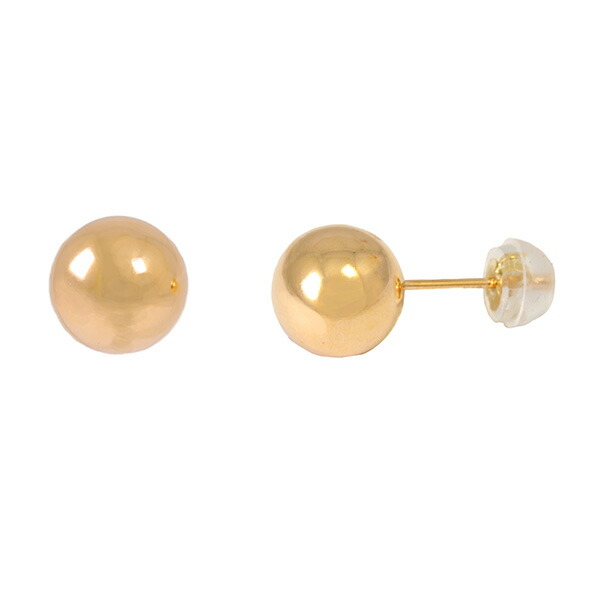 ボールピアス シンプル 18金 ピアス 8ｍｍ 大きい 人気 ピアス プレゼント ピヤス ぴあす スタッド 地金 ジガネ 丸玉ピアス メンズ 18k k18
