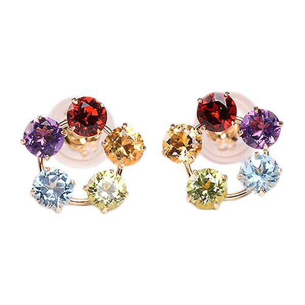 ピアス マルチカラーピアス K18