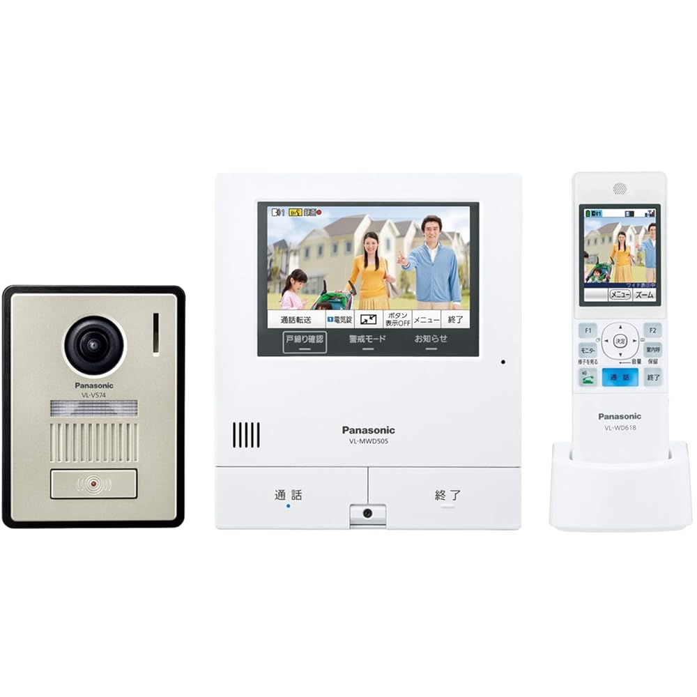 パナソニック テレビドアホン ワット数吊りひも式 無線電話管する付 VL-SWD505KF