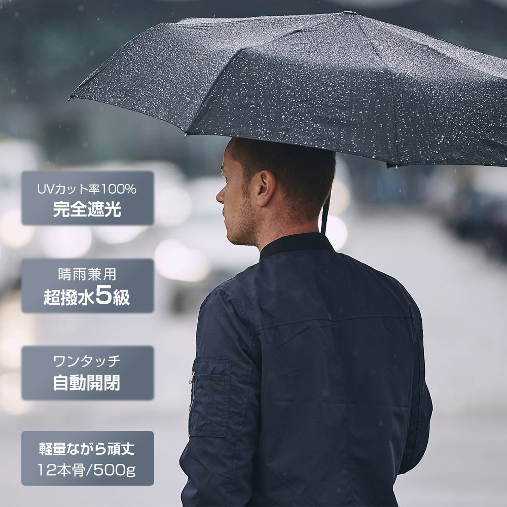 青 晴雨兼用 折りたたみ傘 折り畳み式傘 撥水加工 遮光 UVカット 日傘 韓国