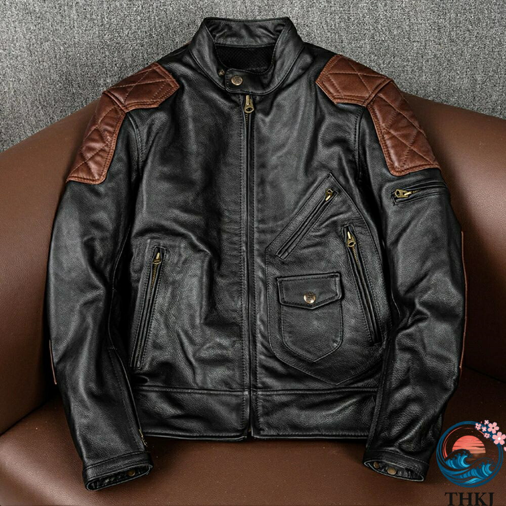 【全品5%ポイント】ハレーバイクレザージャケット 上品 本革 高級 牛革 切り替えライダースジャケット 革ジャン Ｓ～5 XL 秋冬 おしゃれ 着回しやすい 快適 大人可愛い｜TRIPLE WINGIFU 27,178円