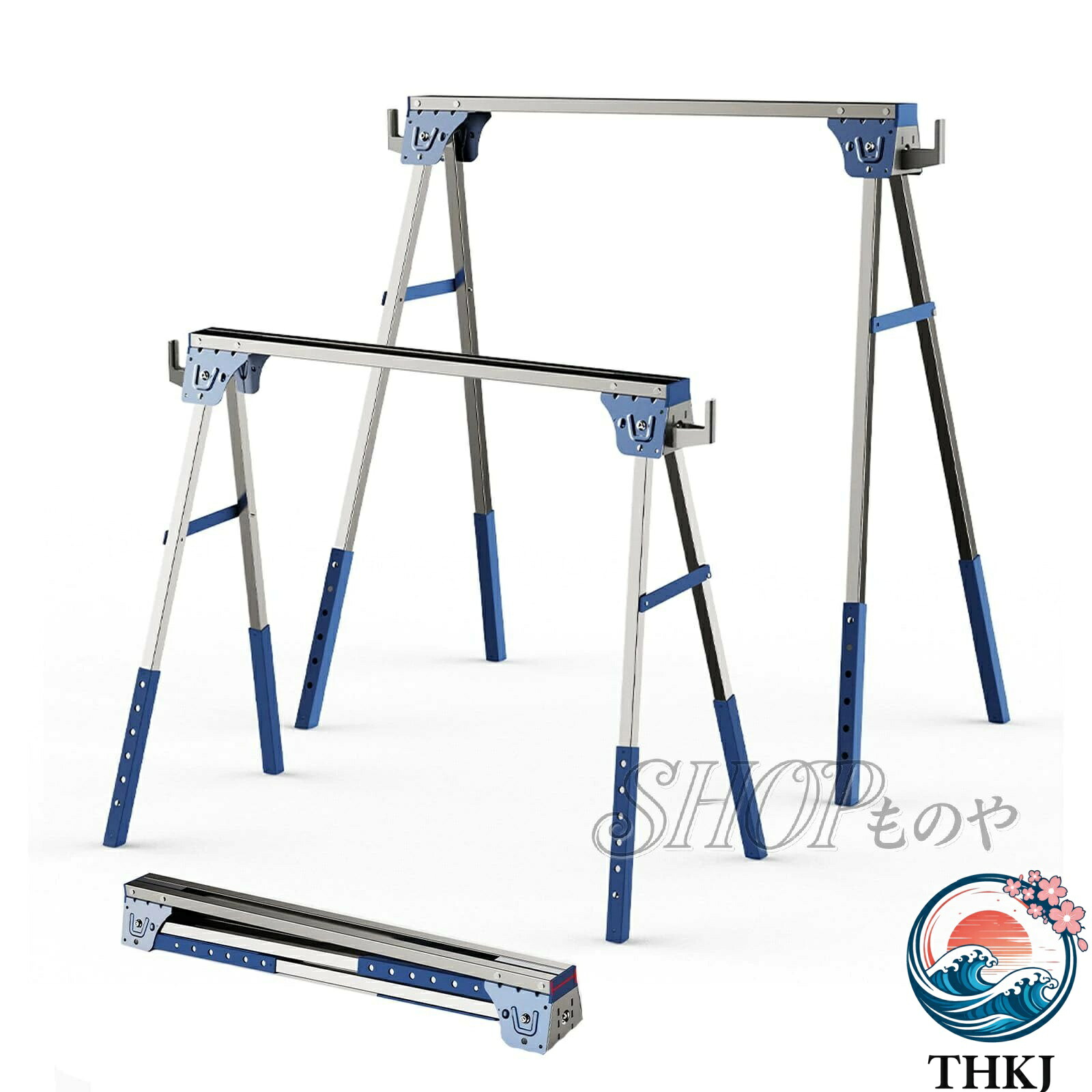 【全品5%尖んがり】ソーホース やり方台 2 x 4 大工仕事やり方台 速見表 2 台 1 組 高さ調節する 6 度合い能力のある ソーホースセット 折りたたみ THKJ やり方馬 材木 引き切り台 日曜日宮大工 切り取る 切りはなす