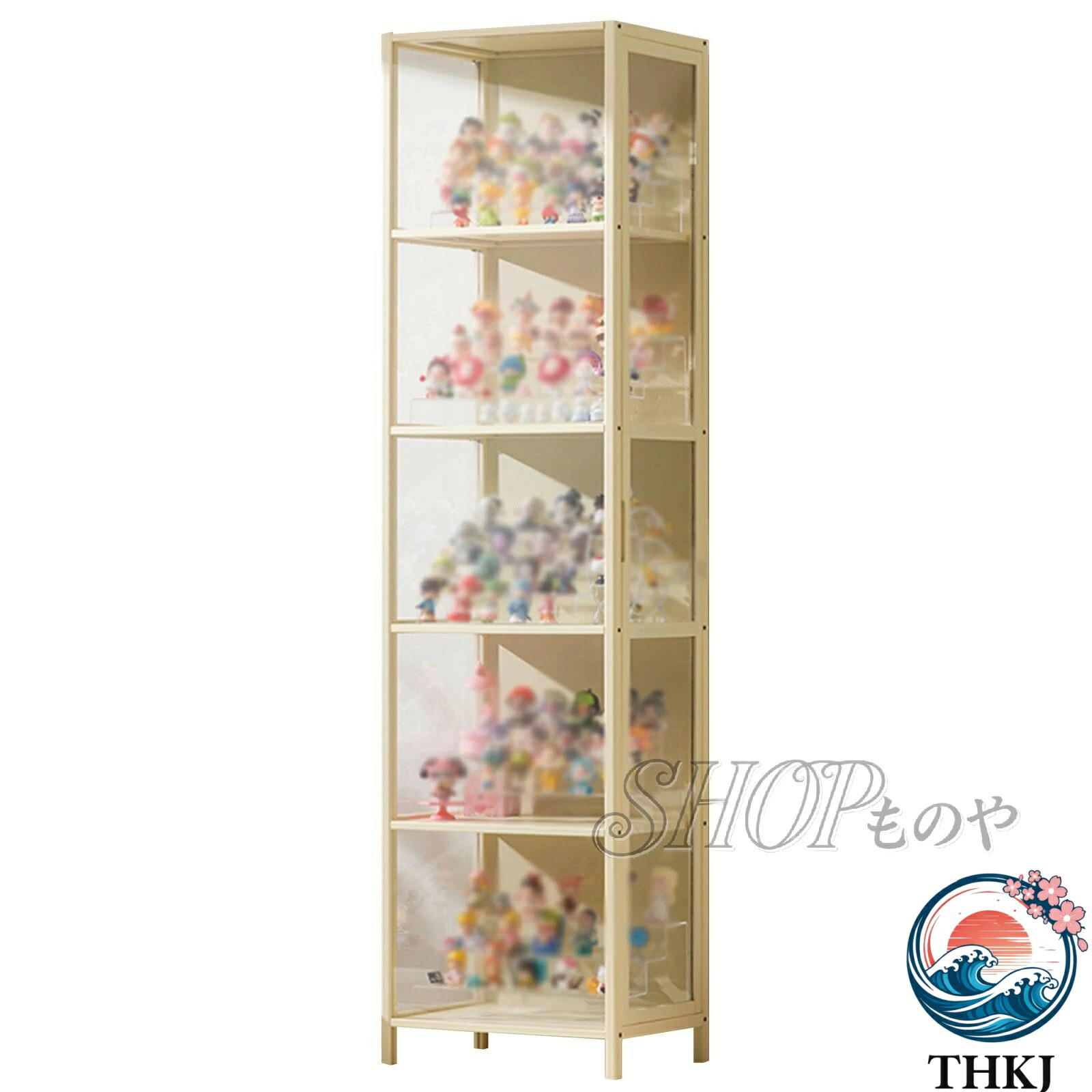 【全品5%尖んがり】5 段クリアディスプレイキャビネット アクリル樹脂部屋の入り口付き添い人骨董品見せびらかす THKJ 入れもの 片方明けっ広げ部屋の入り口 住み家 執務室 プレイルーム用 軽さ 使い分かりやすい