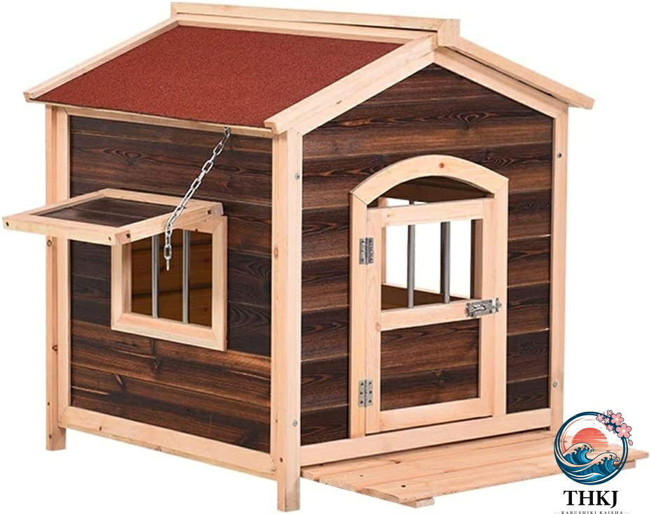 【全品5%尖んがり】犬掘っ建て小屋 室外用 犬舎 屋外 室外用犬掘っ建て小屋 防雨犬伏せ籠室外生あたたかい中型および大型 THKJ 犬用 窓付き添い人 雨合羽 愛玩動物 保護施設 飾り気の無いな洗い濯ぎ 食べ分かりやすい お取りつくろう飾り気の無い
