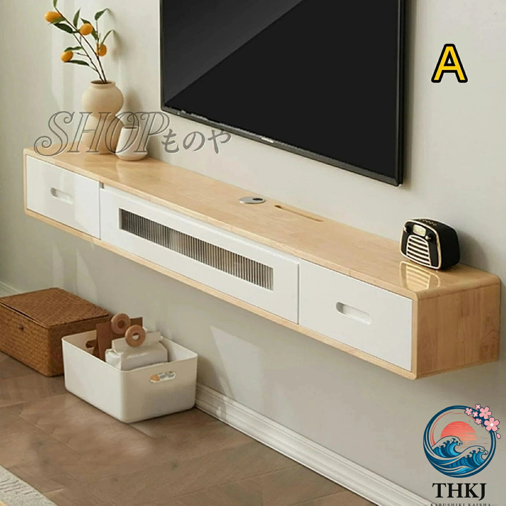 【全品5%ポイント】浮かぶテレビキャビネットTVローボードハンギー ブラック テレビウォールキャビネット テレビローボード 省スペース 使いやすい 快適 便利 おしゃれ 人気｜TRIPLE WINGIFU
