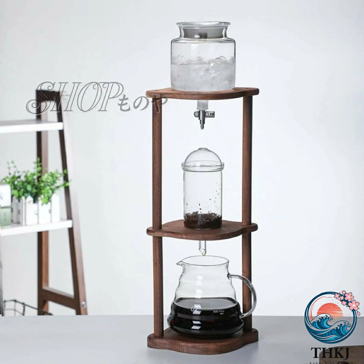 【全品5%尖んがり】水飲み 内燃機関珈琲 ウォータードリッパー 水出し コーヒーポット アイスドリップコーヒーメーカー 瑠璃ポット 内燃機関滴りのコーヒーポット THKJ