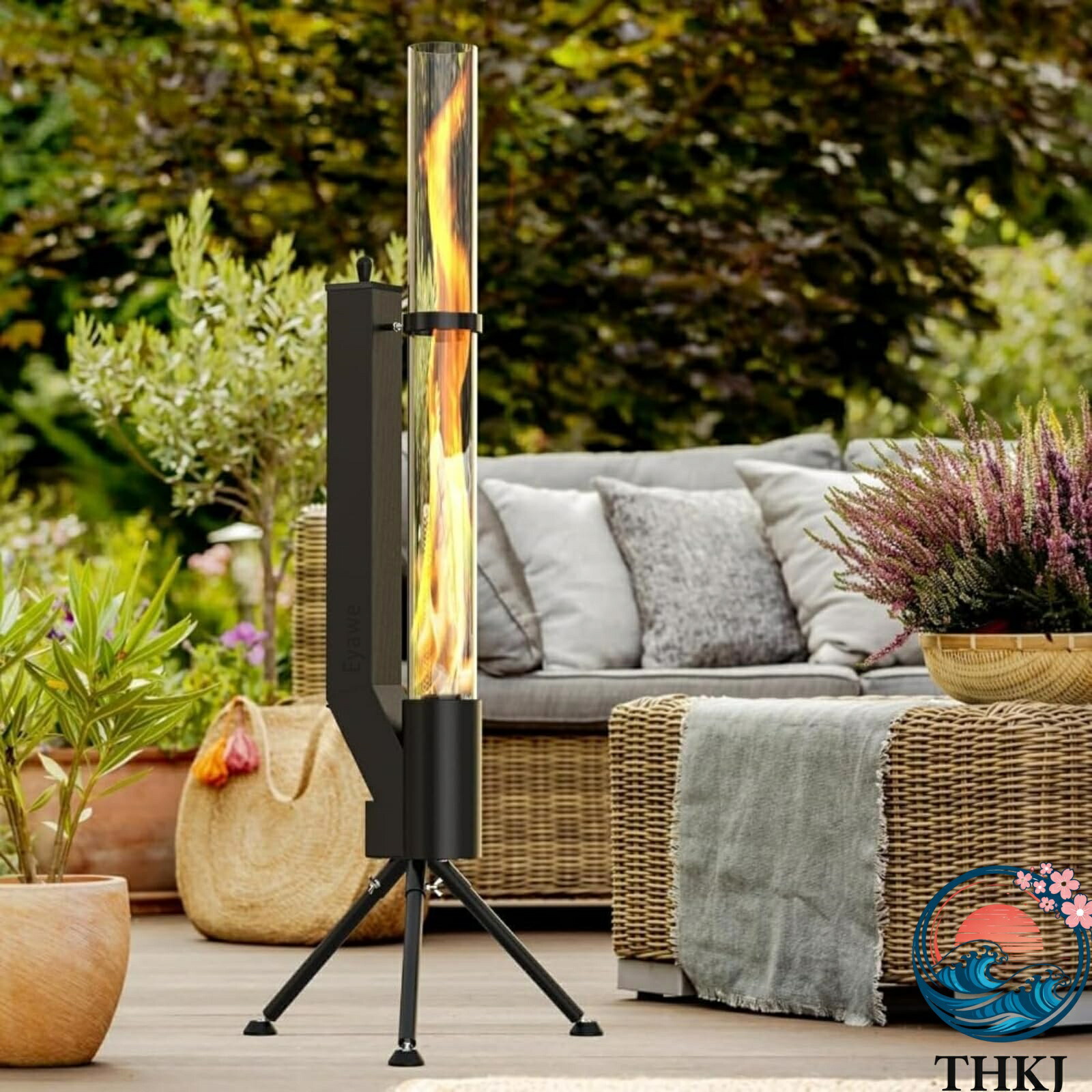 【全品5%ポイント】焚き火台 大型 アウトドア ファイアピット ロケットストーブ 屋外用ペレットファイヤーピット キャンプ ストーブ 無煙木質ペレット燃焼炎 使いやすい｜TRIPLE WINGIFU