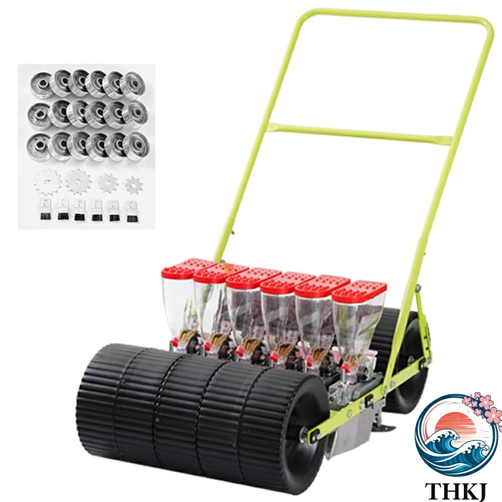 【全品5%ポイント】手動野菜播種機 種まき機 播種機 手動種まき機 手押し式種子散布機 小型精密プランター 条播 点播 畝間と株間の深さを調整可能 労力を節約 簡単に種まき|TRIPLE WINGIFU