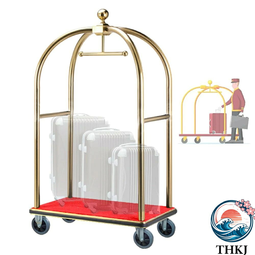 【全品5%尖んがり】呼びりん手押し車 旅人宿手押し車 手押し車 キャスター付き添い人 積貨委託貨物用手押し車 御前上等旅人宿専用 手押し手押し車 御勤め用 THKJ 積貨委託貨物用手押し車 チタン製ステンレス鋼製 ゴールド完成