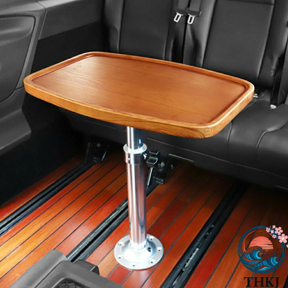 【全品5%尖んがり】猪牙一覧表 幕営鉄道車両 一覧表 RV 昼御飯一覧表 取りはらい能力のあるな醇乎たる材の天板と高さ合わせる能力のあるな金属元素脚付き添い人 THKJ 51-81 糎 最大限度掛け目 40kg
